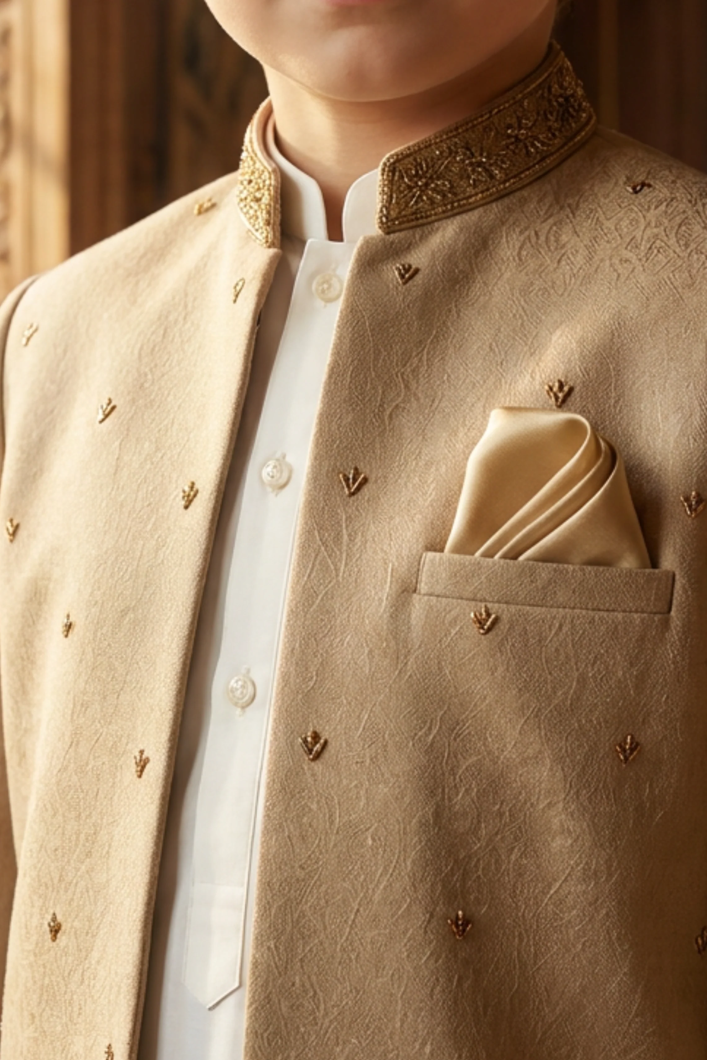 Motif Boys Sherwani Suit-1169 - Image 2