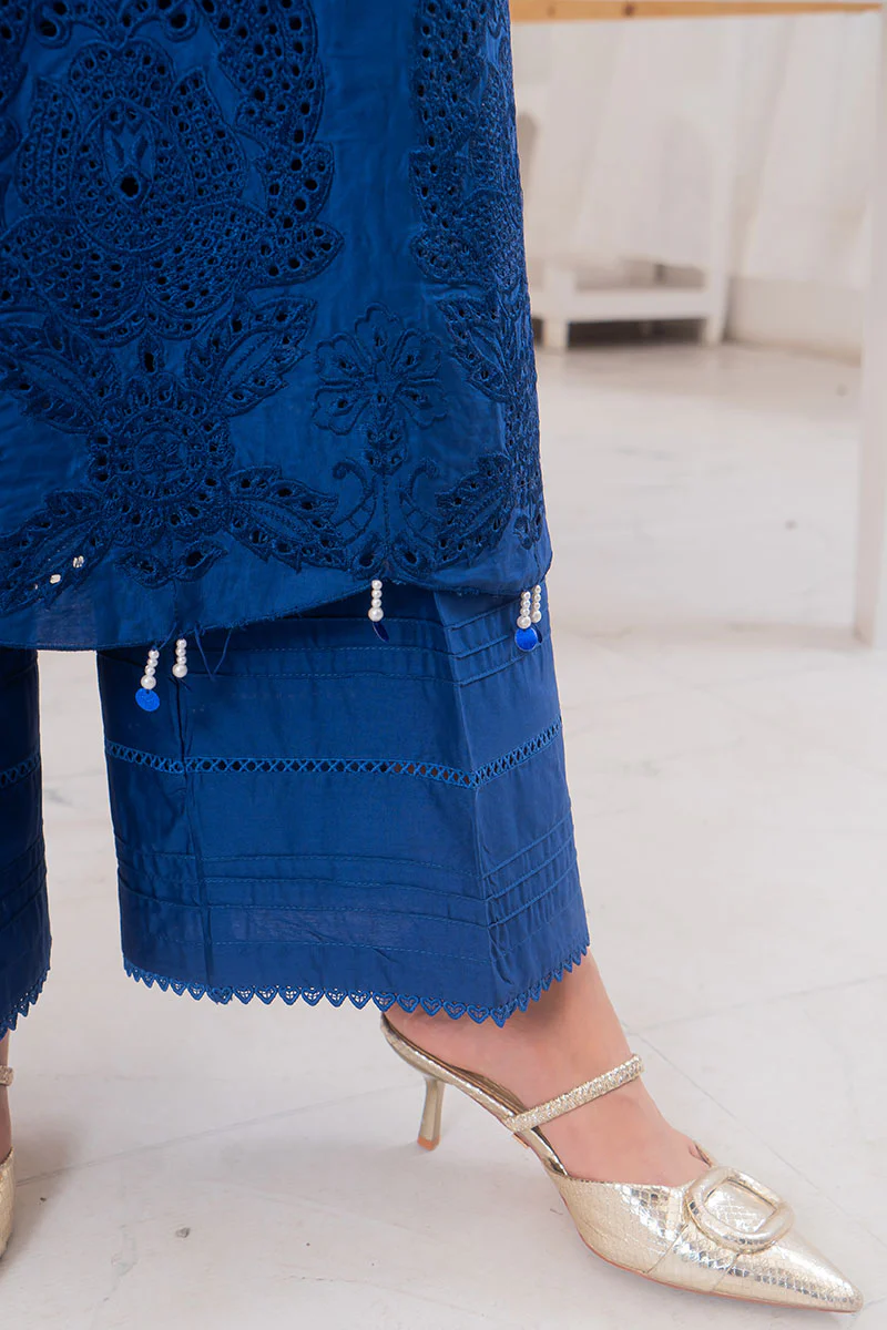 Motif Cambric Embroidered Suit-3788 - Image 3