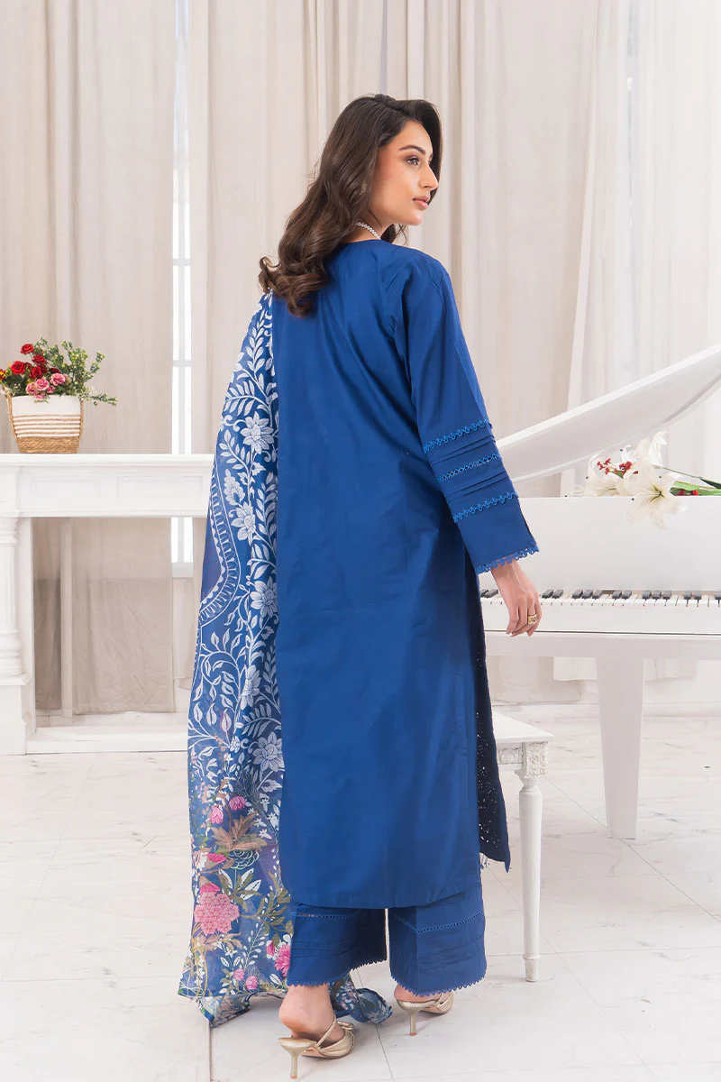 Motif Cambric Embroidered Suit-3788 - Image 4