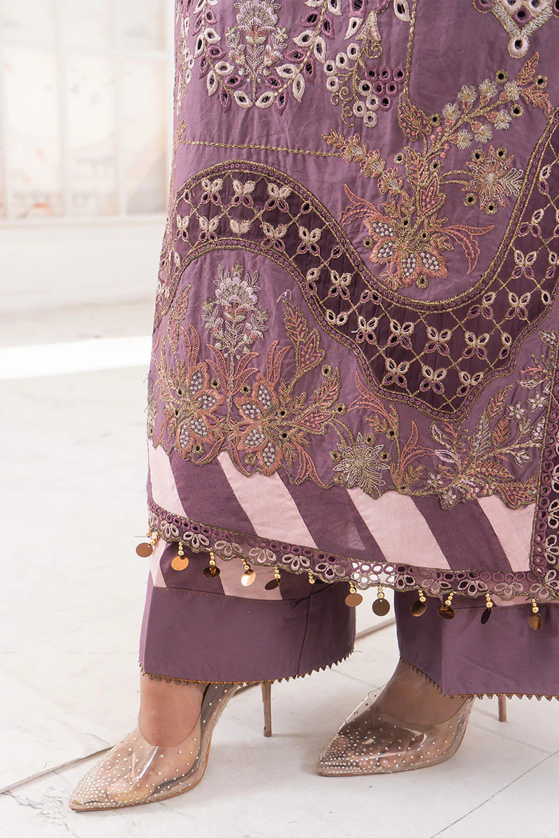 Motif Cambric Embroidered Suit-3823 - Image 3