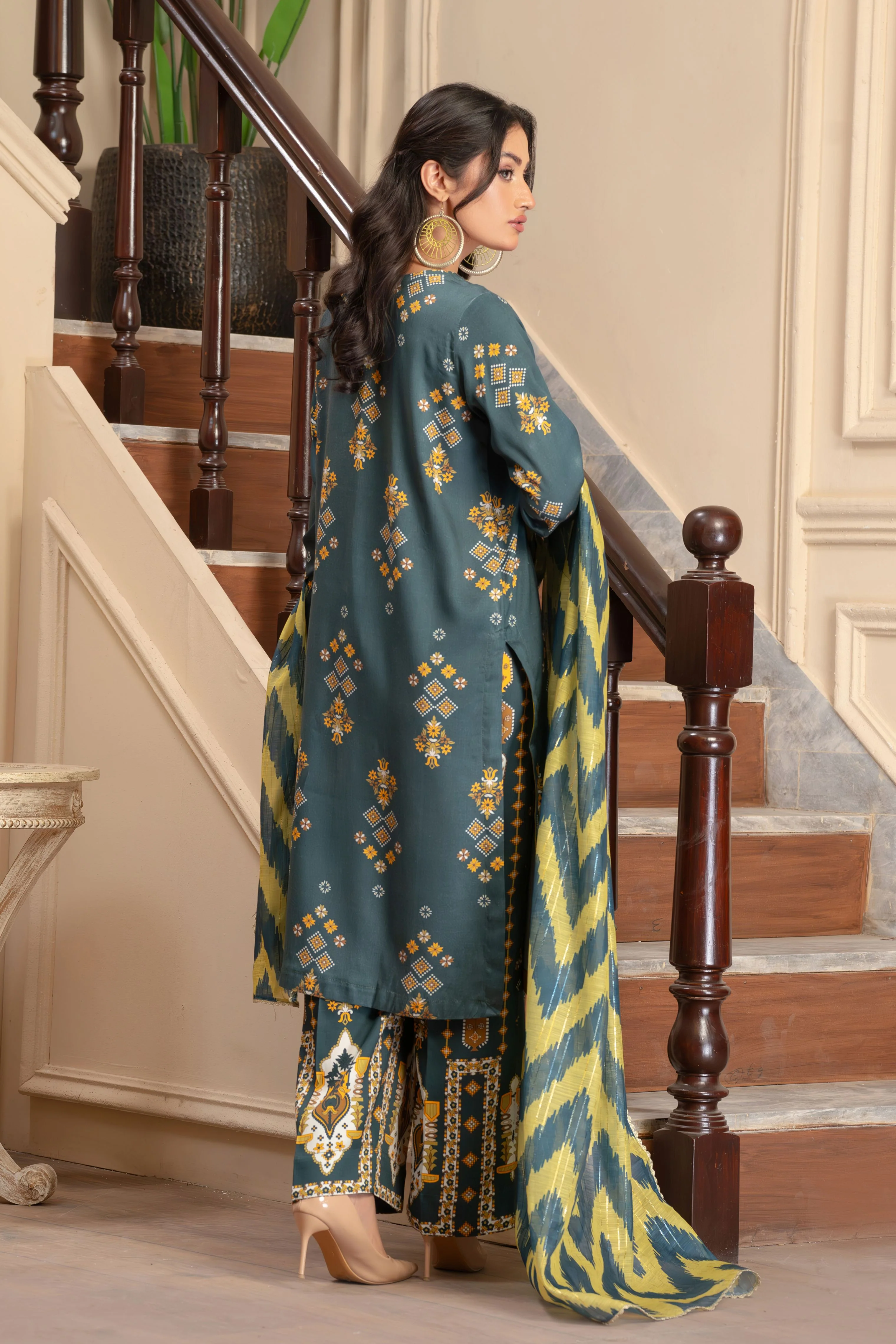 Motif Corduroy Embroidered Suit-003 - Image 4
