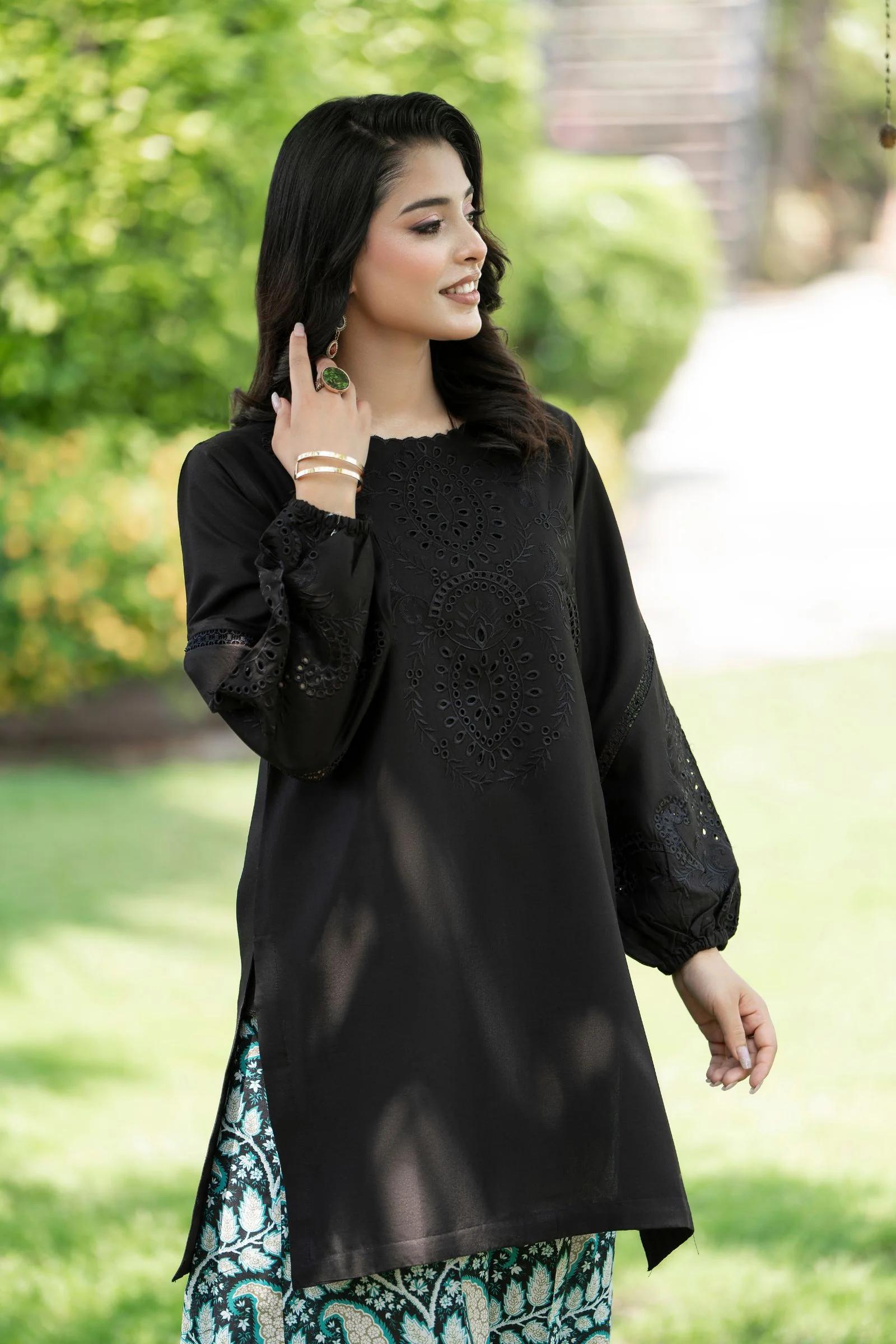 Motif Cotton Embroidered Suit-002 - Image 6