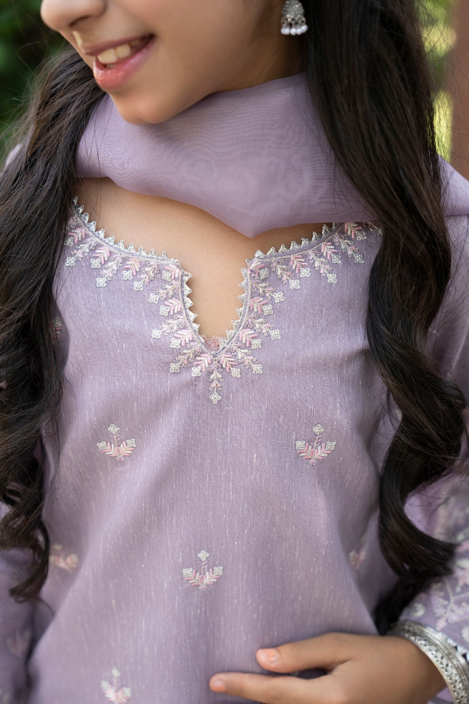 Motif Embroidered Munar Suit-571 - Image 2
