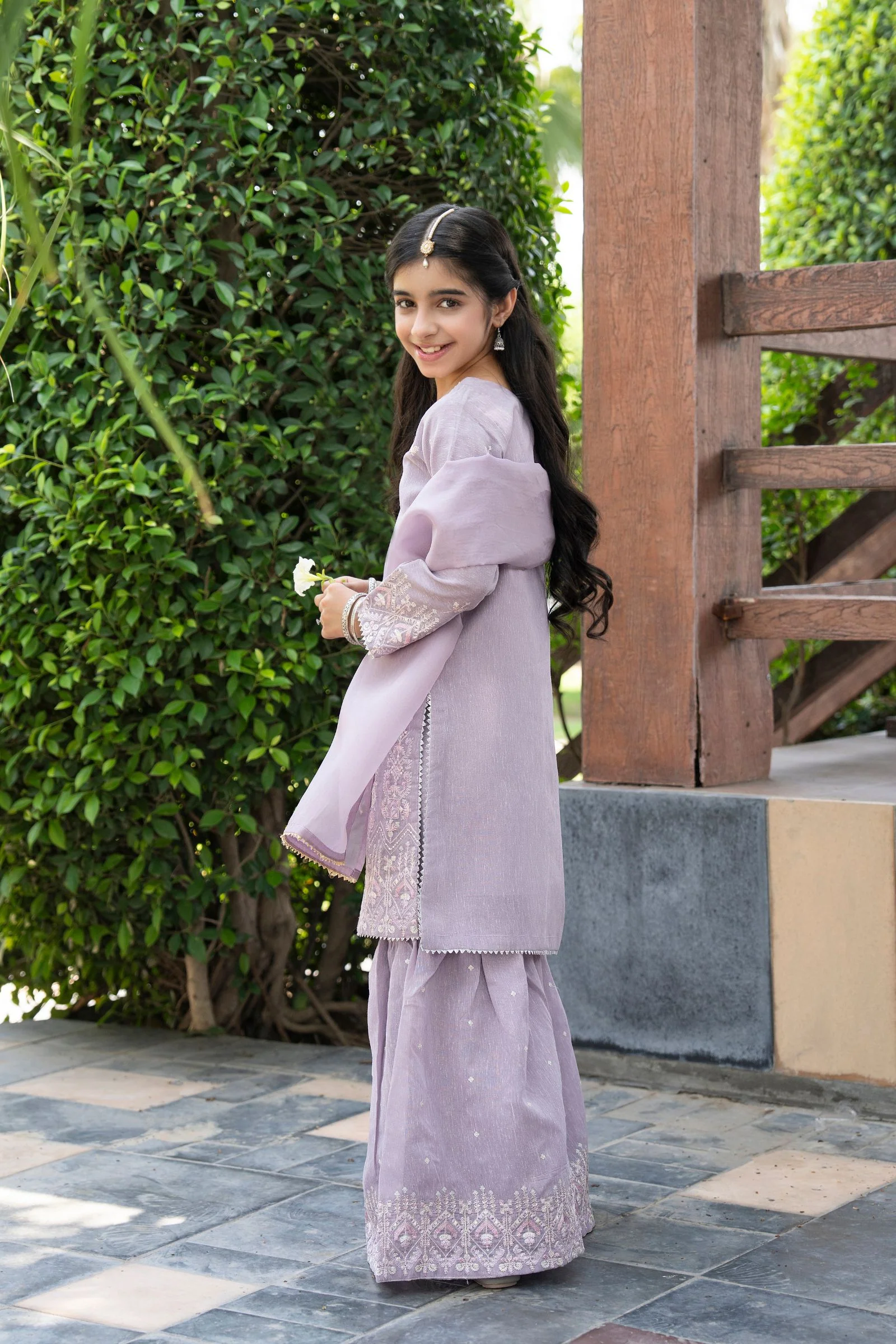 Motif Embroidered Munar Suit-571 - Image 5