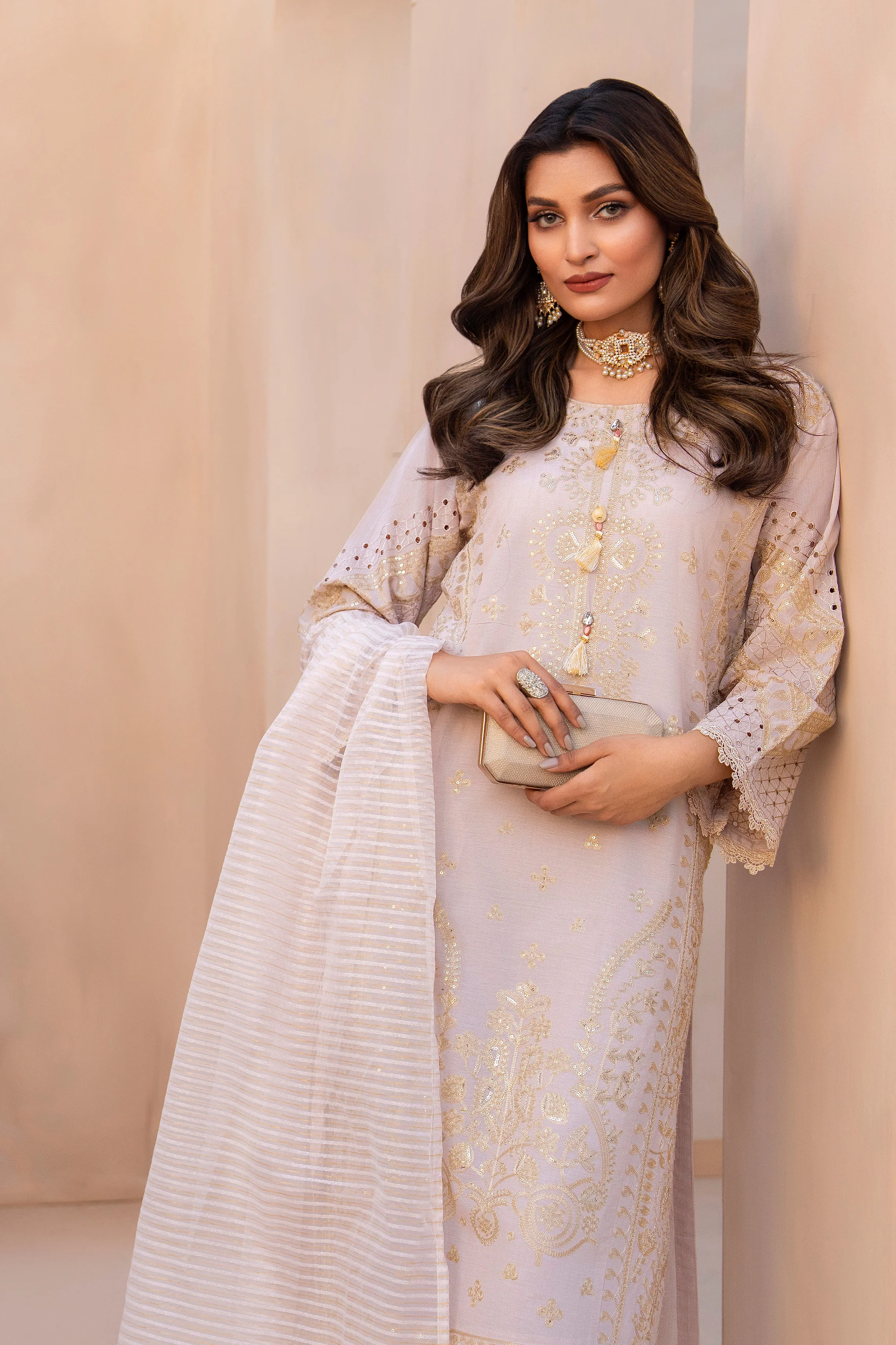 Motif Embroidered Suit-3521 - Image 3