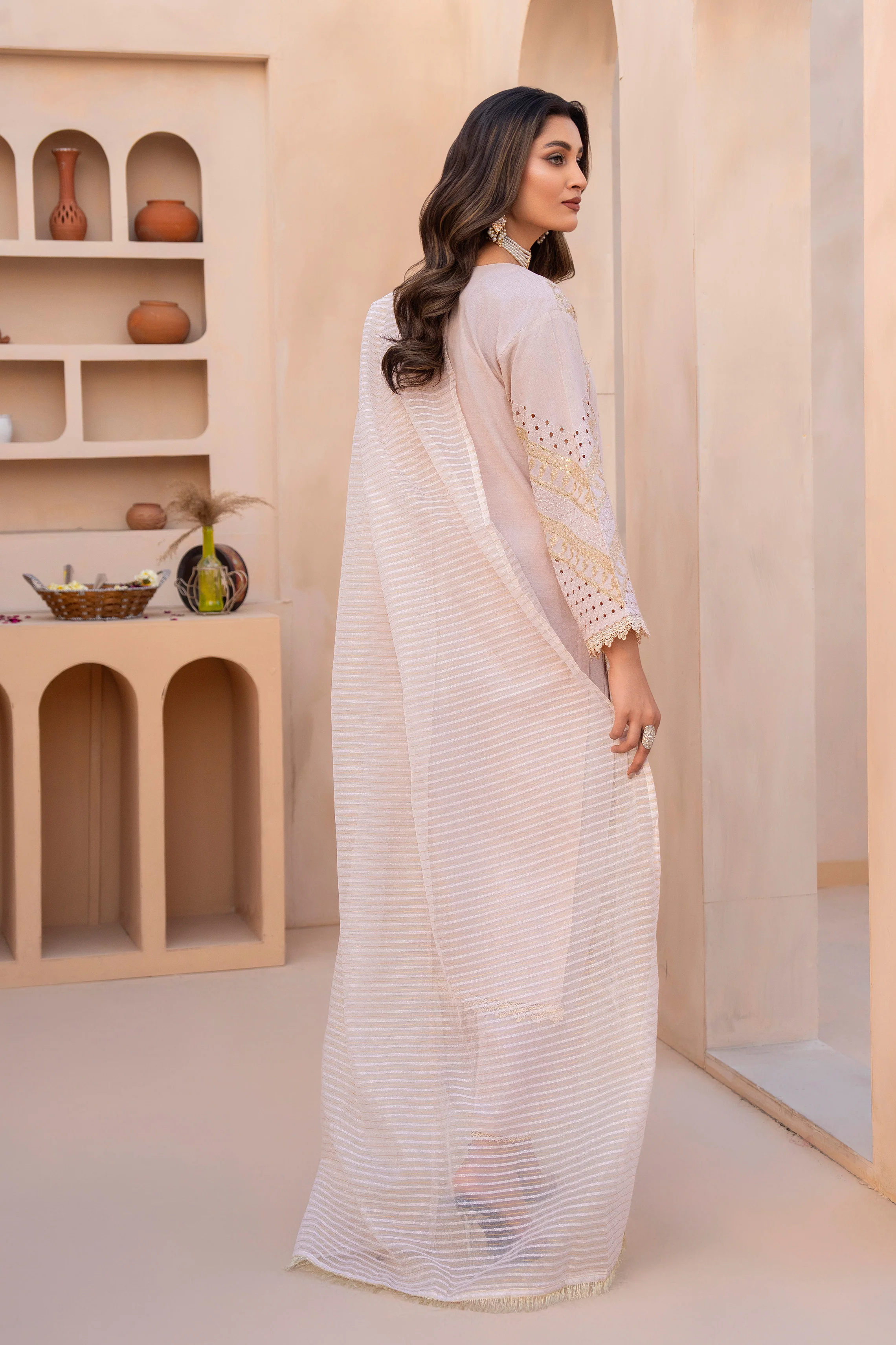 Motif Embroidered Suit-3521 - Image 5