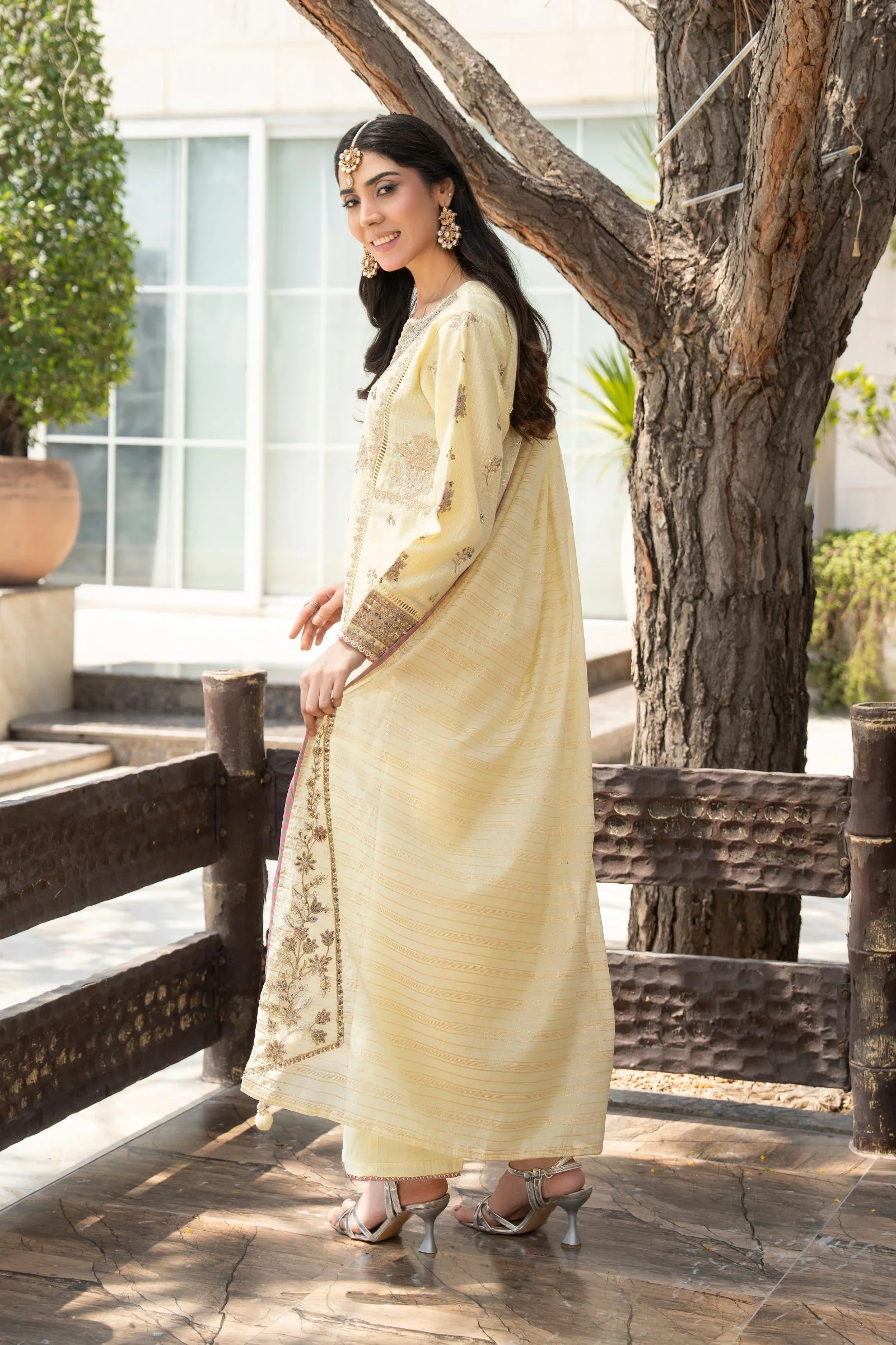 Motif Embroidered Suit-4113 - Image 8