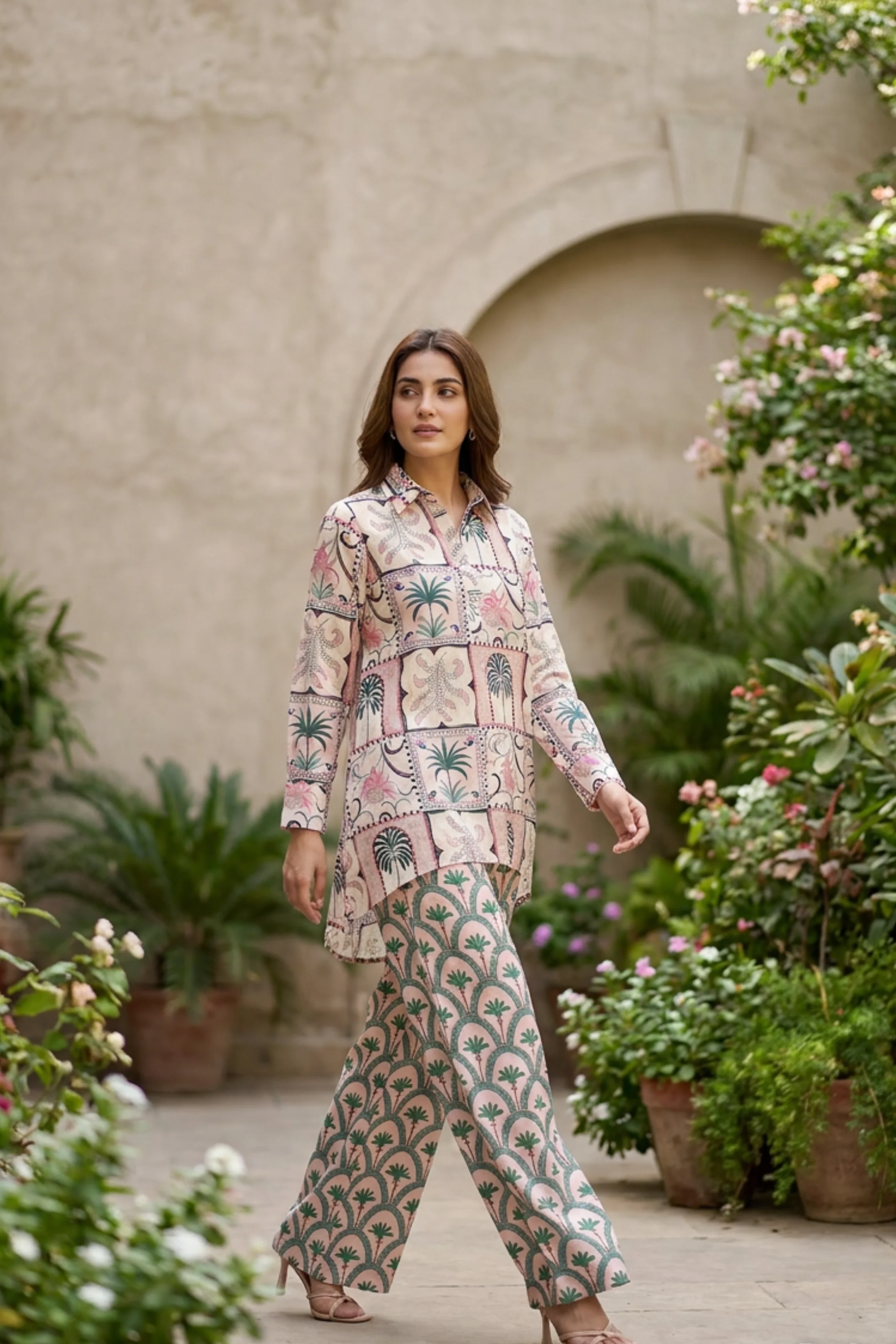 Motif Women Cambric Printed Co-Ord Set-001 - Image 2