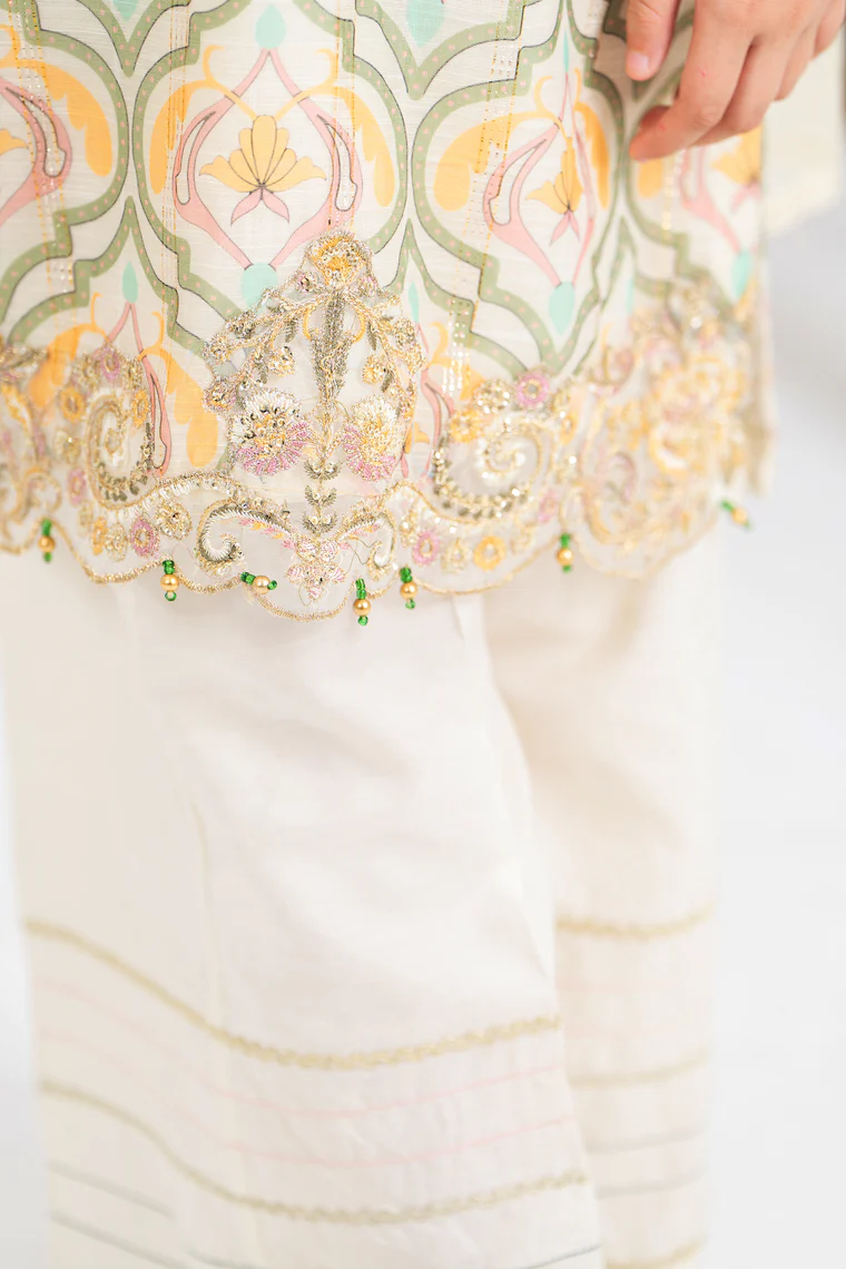 Motif Girls Cotton Silk Embroidered Suit-584 - Image 4