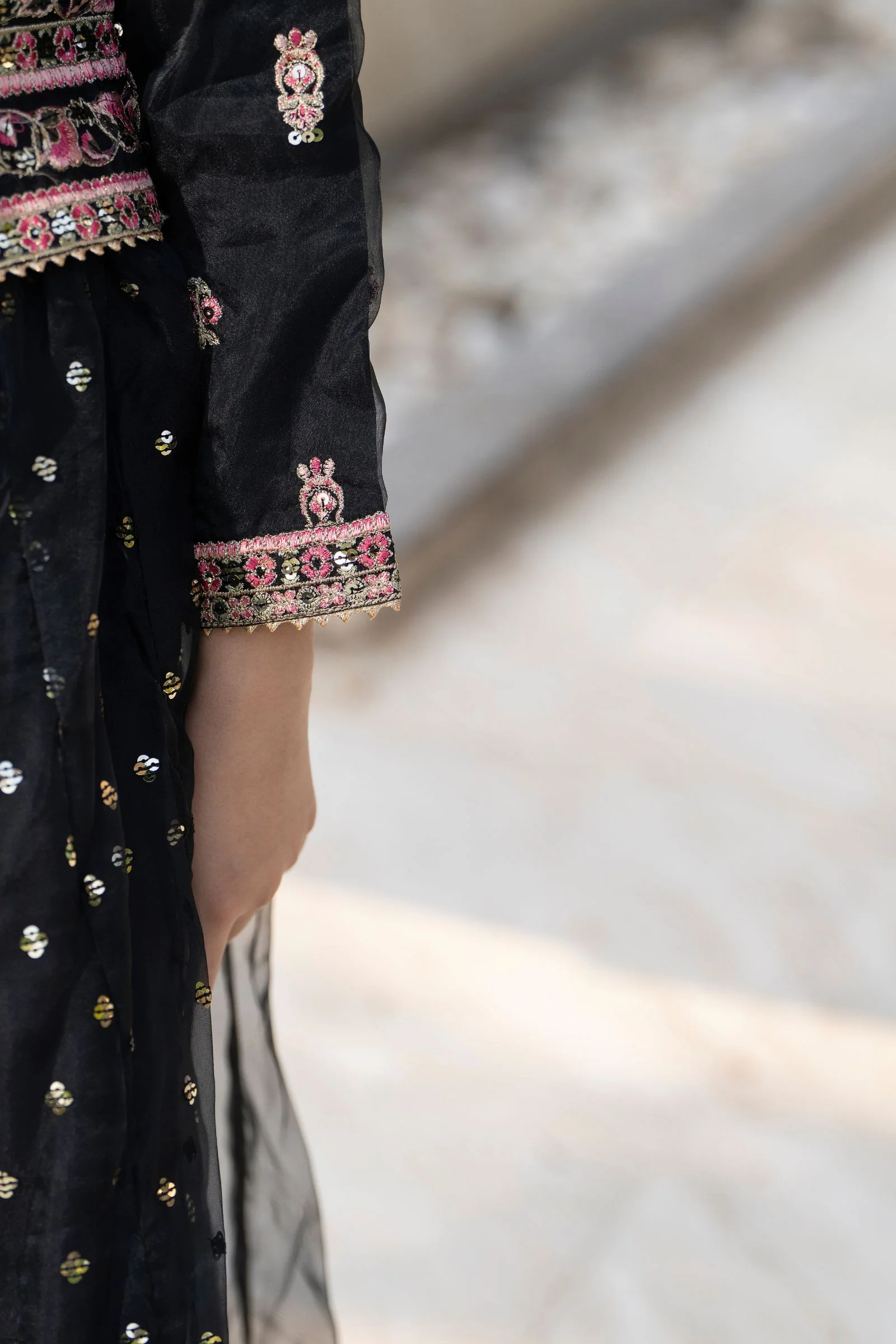 Motif Girls Embroidered Lawn Suit-703 - Image 3