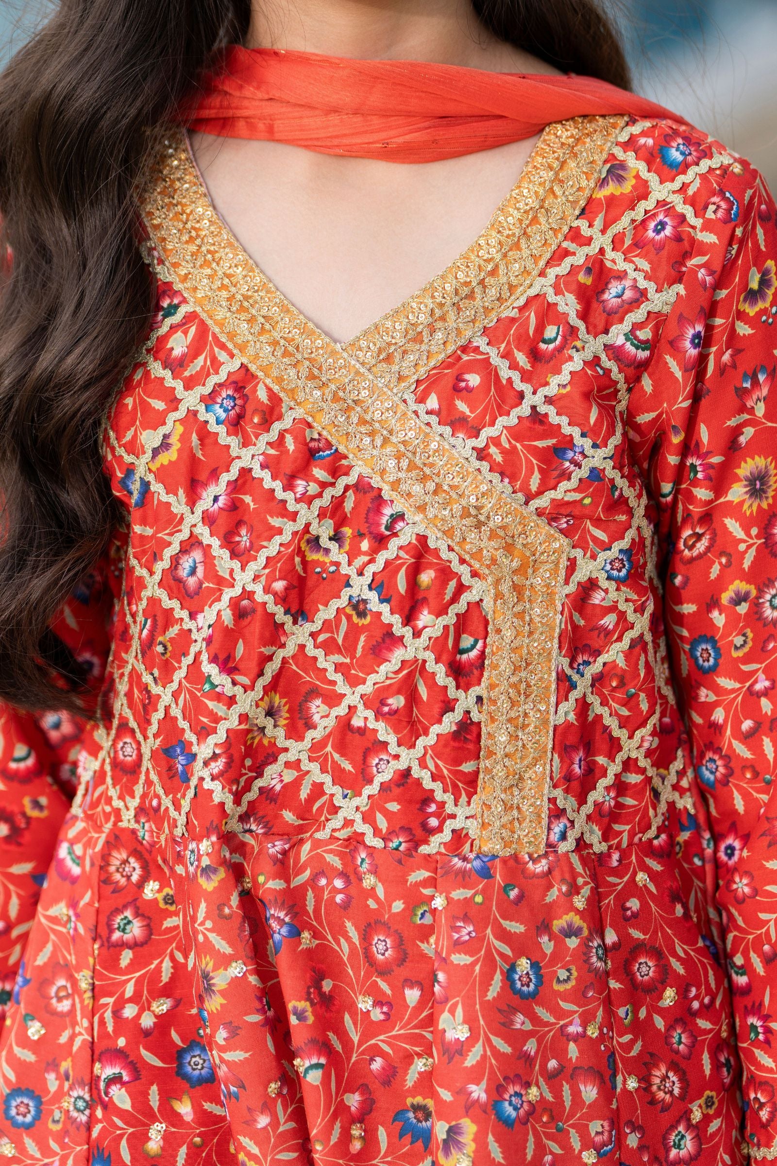 Motif Girls Embroidered Lawn Suit-704 - Image 2