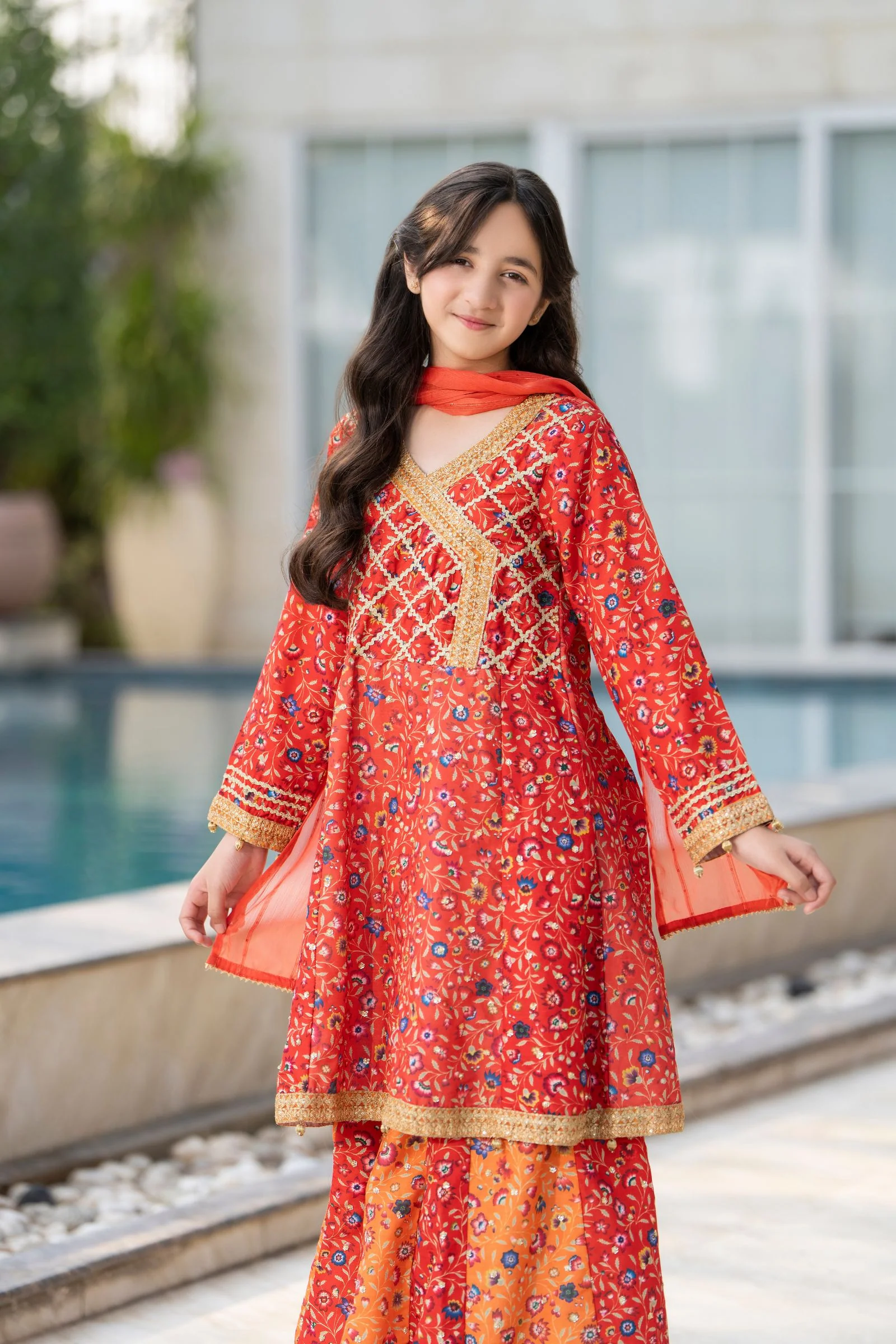 Motif Girls Embroidered Lawn Suit-704 - Image 6