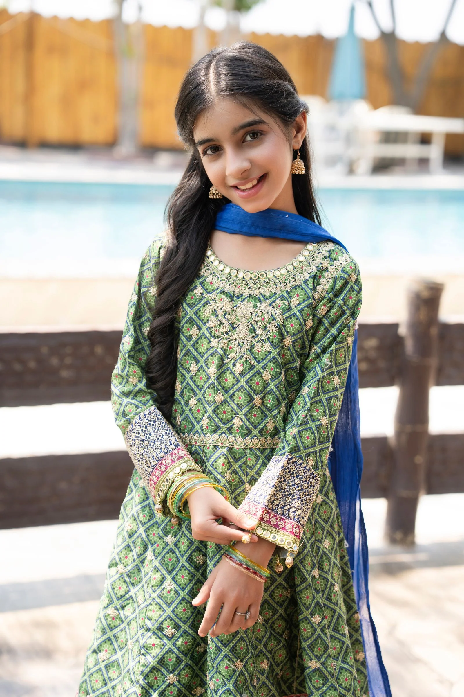 Motif Girls Embroidered Lawn Suit-707 - Image 2