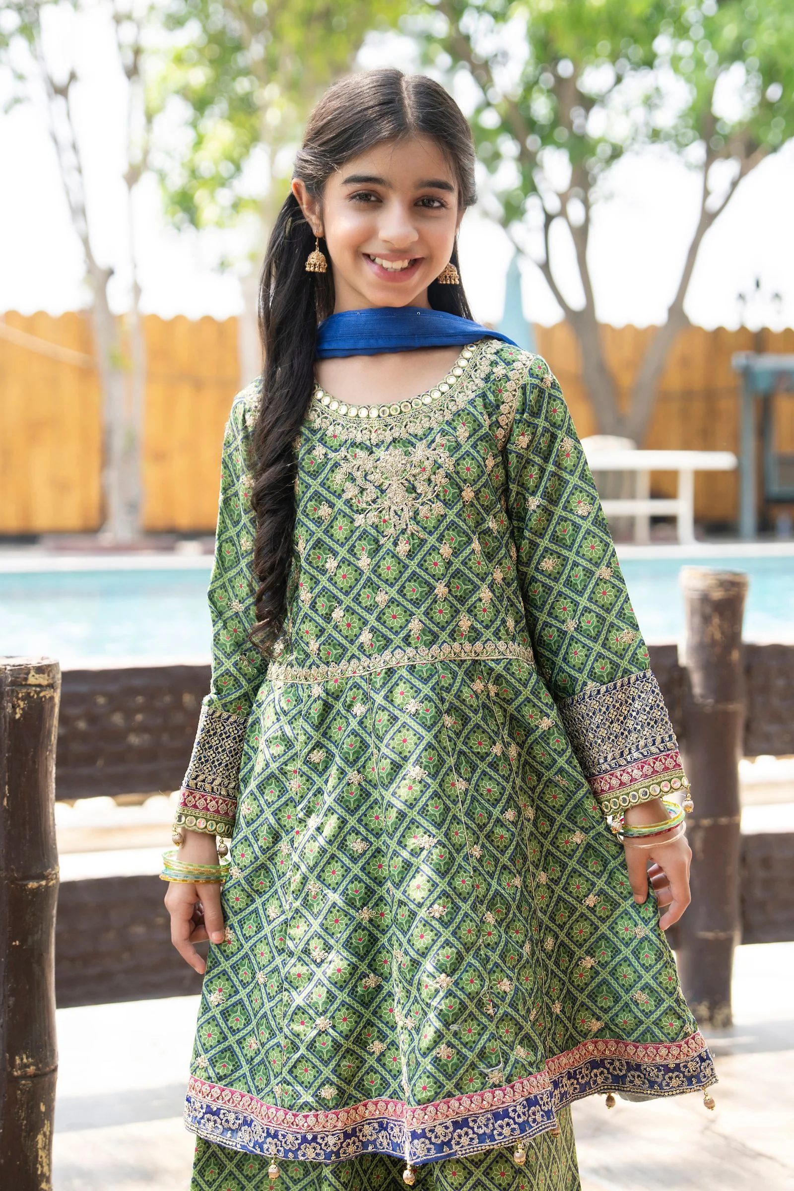 Motif Girls Embroidered Lawn Suit-707 - Image 7