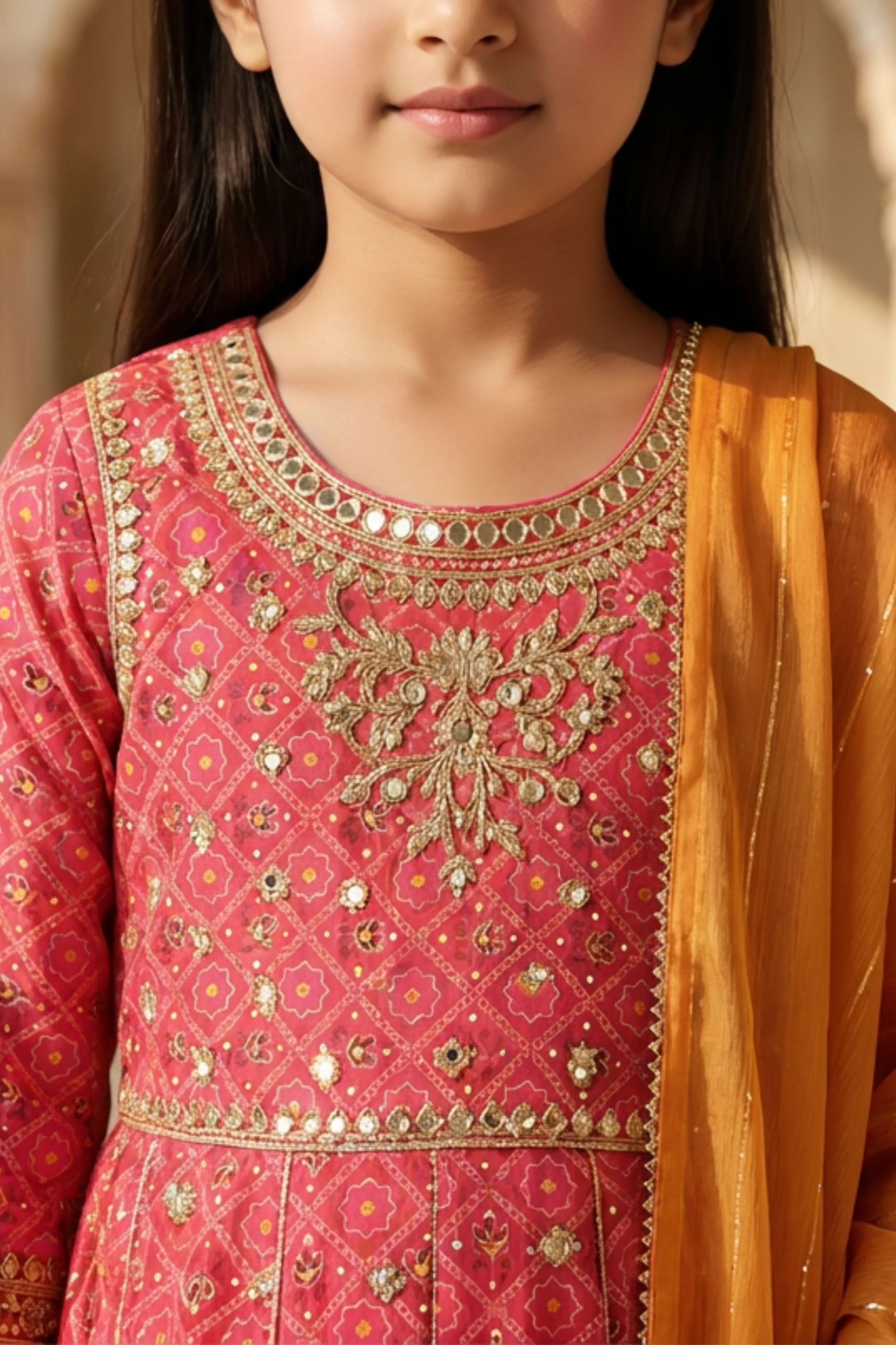 Motif Girls Embroidered Lawn Suit-707 - Image 9
