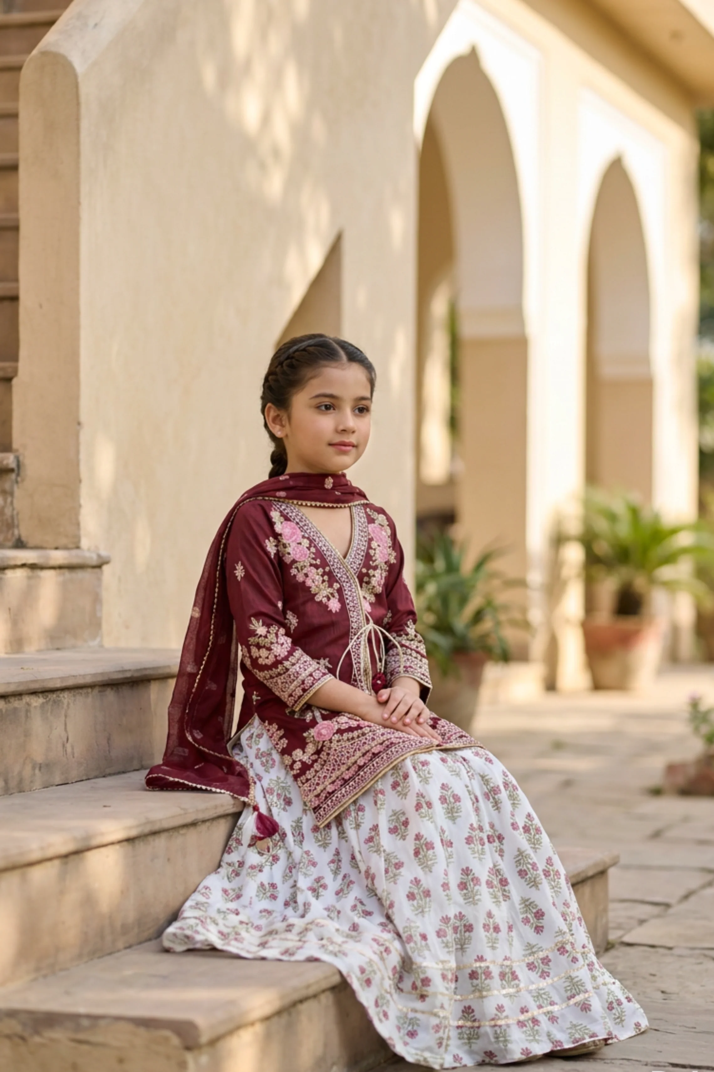 Motif Girls Embroidered Lawn Suit-712 - Image 3