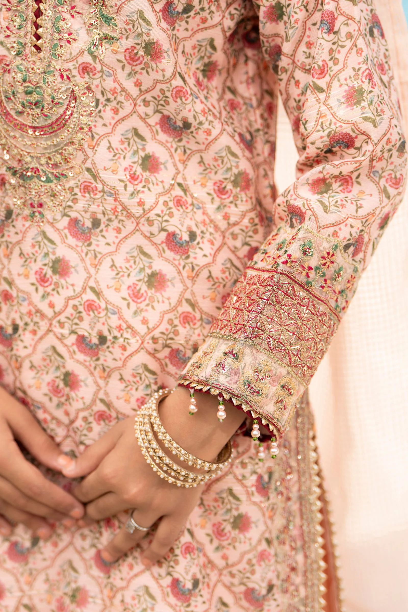 Motif Girls Munar Embroidered suit-689 - Image 3