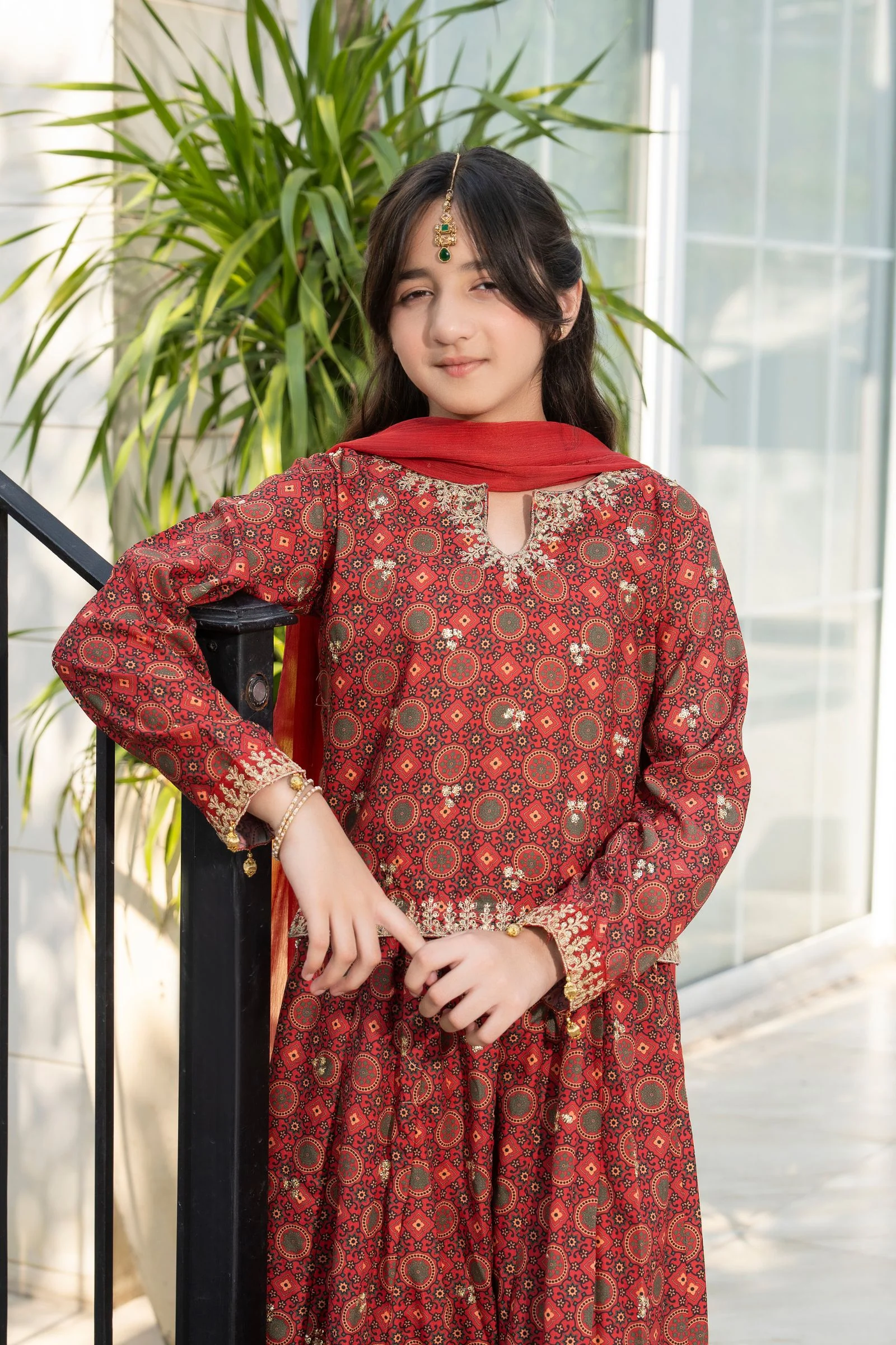 Motif Girls Poly Lawn Embroidered Suit-705 - Image 7