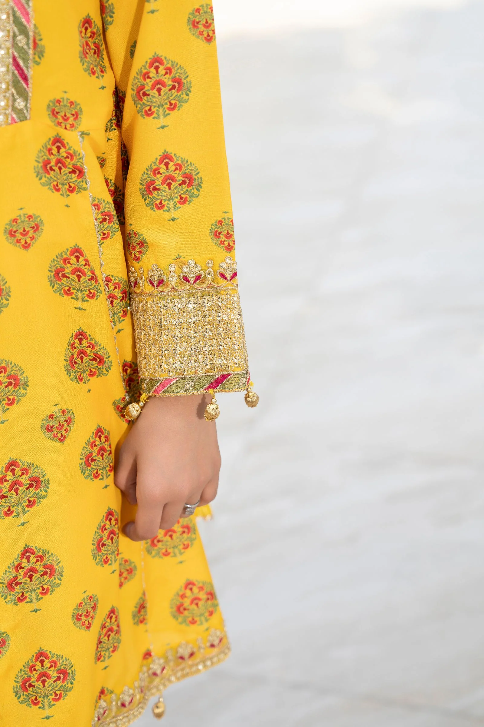 Motif Girls Poly Lawn Embroidered Suit-706 - Image 3