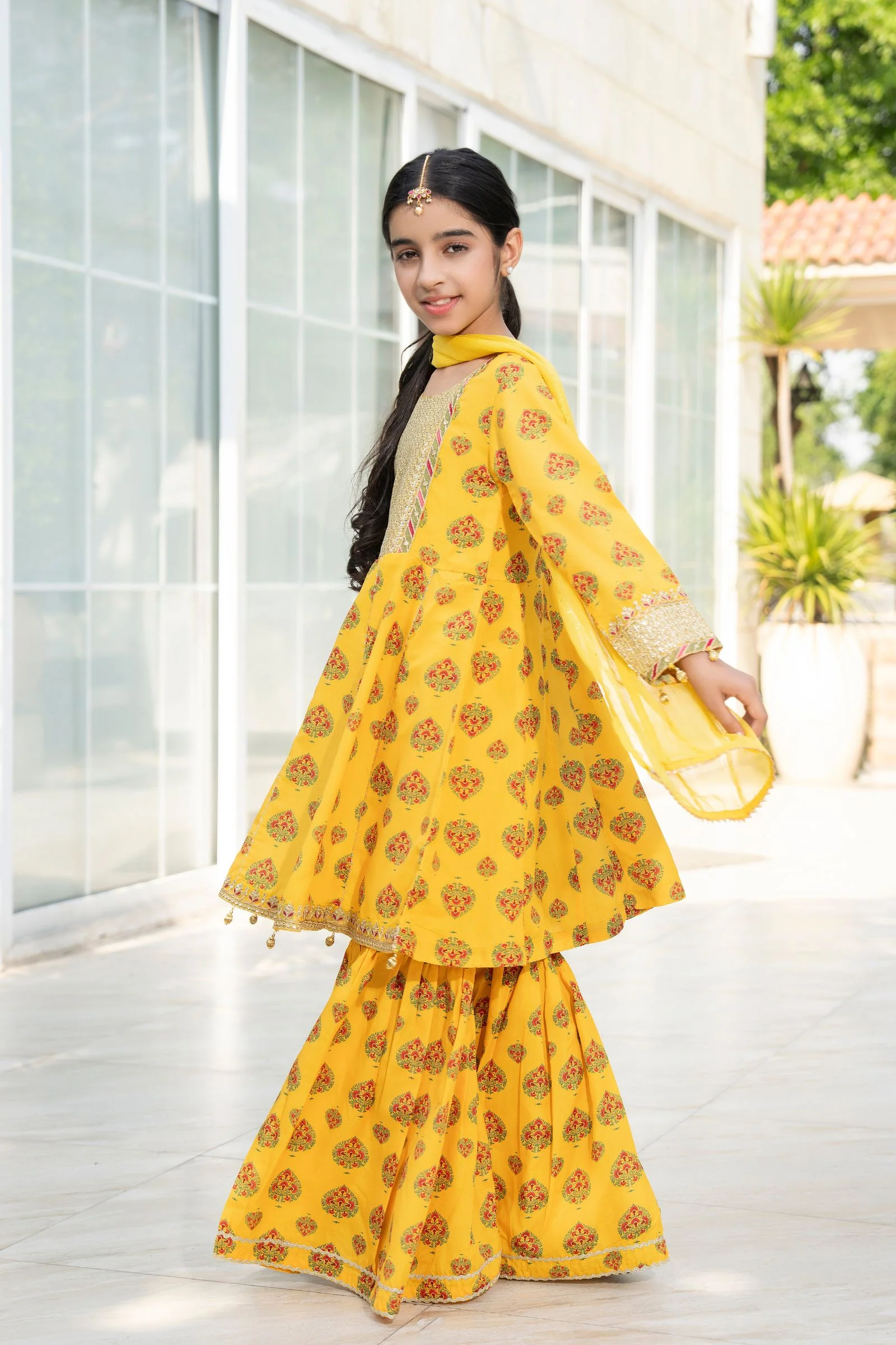 Motif Girls Poly Lawn Embroidered Suit-706 - Image 4