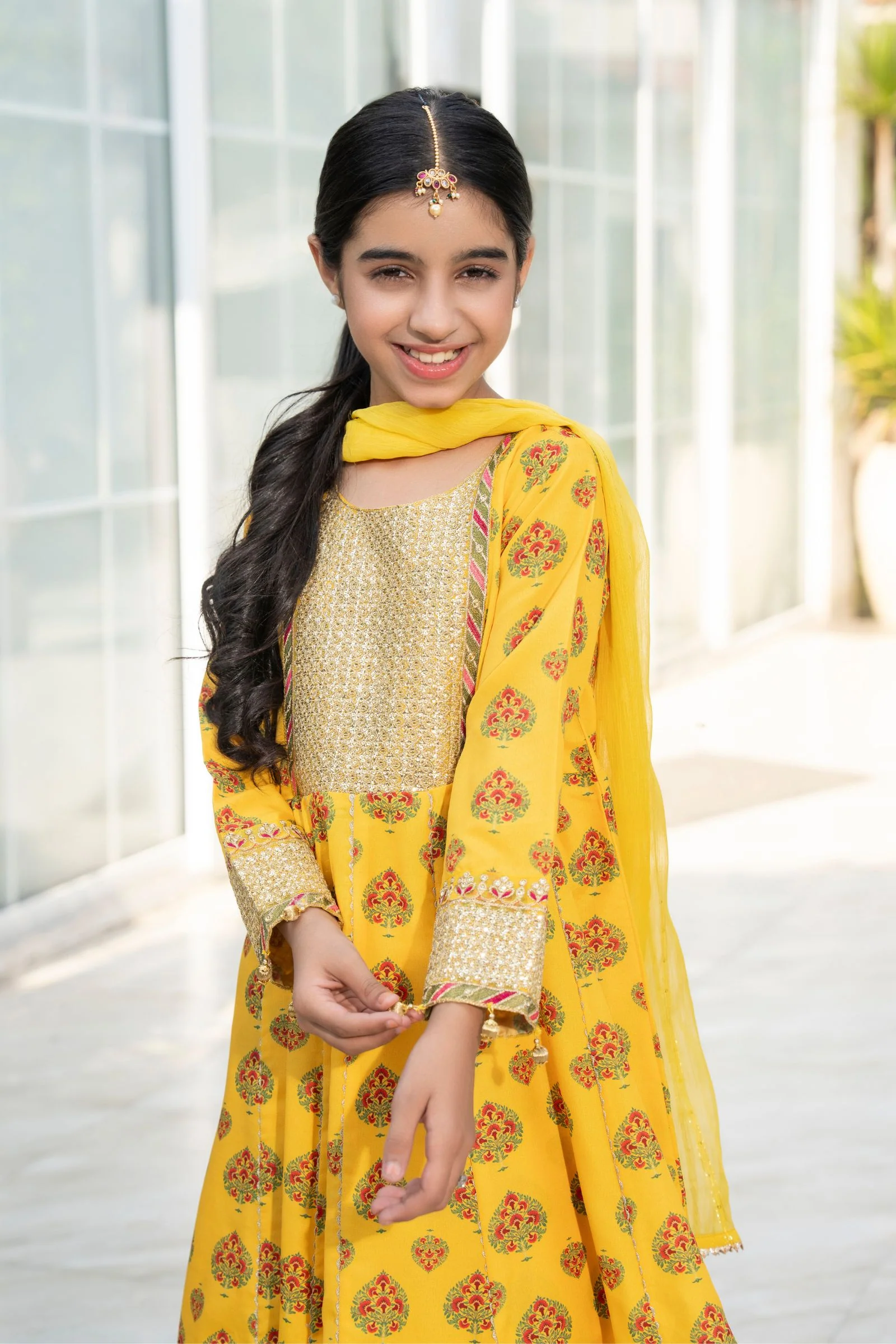 Motif Girls Poly Lawn Embroidered Suit-706 - Image 5