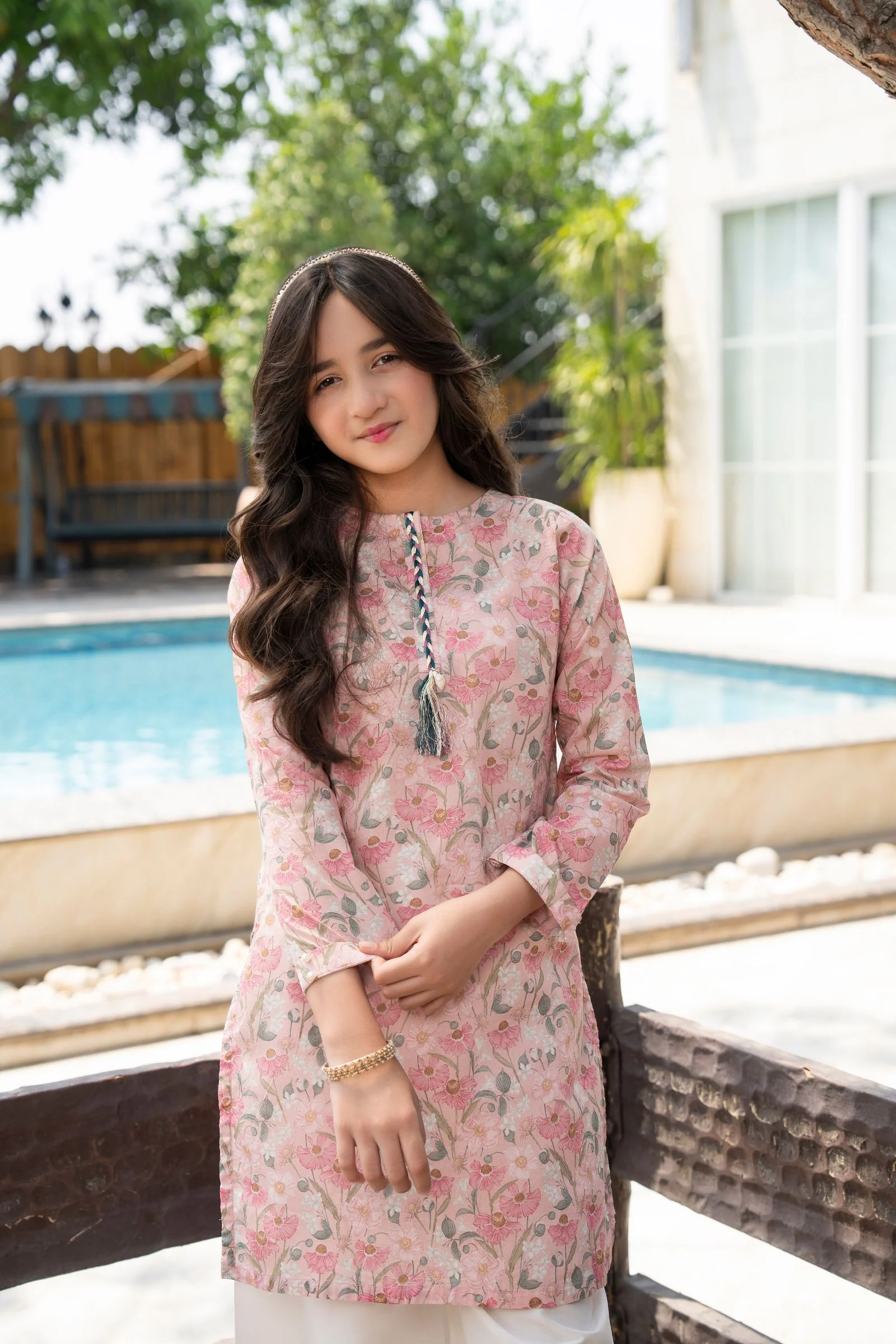 Motif Girls Printed Cambric Suit-011 - Image 5