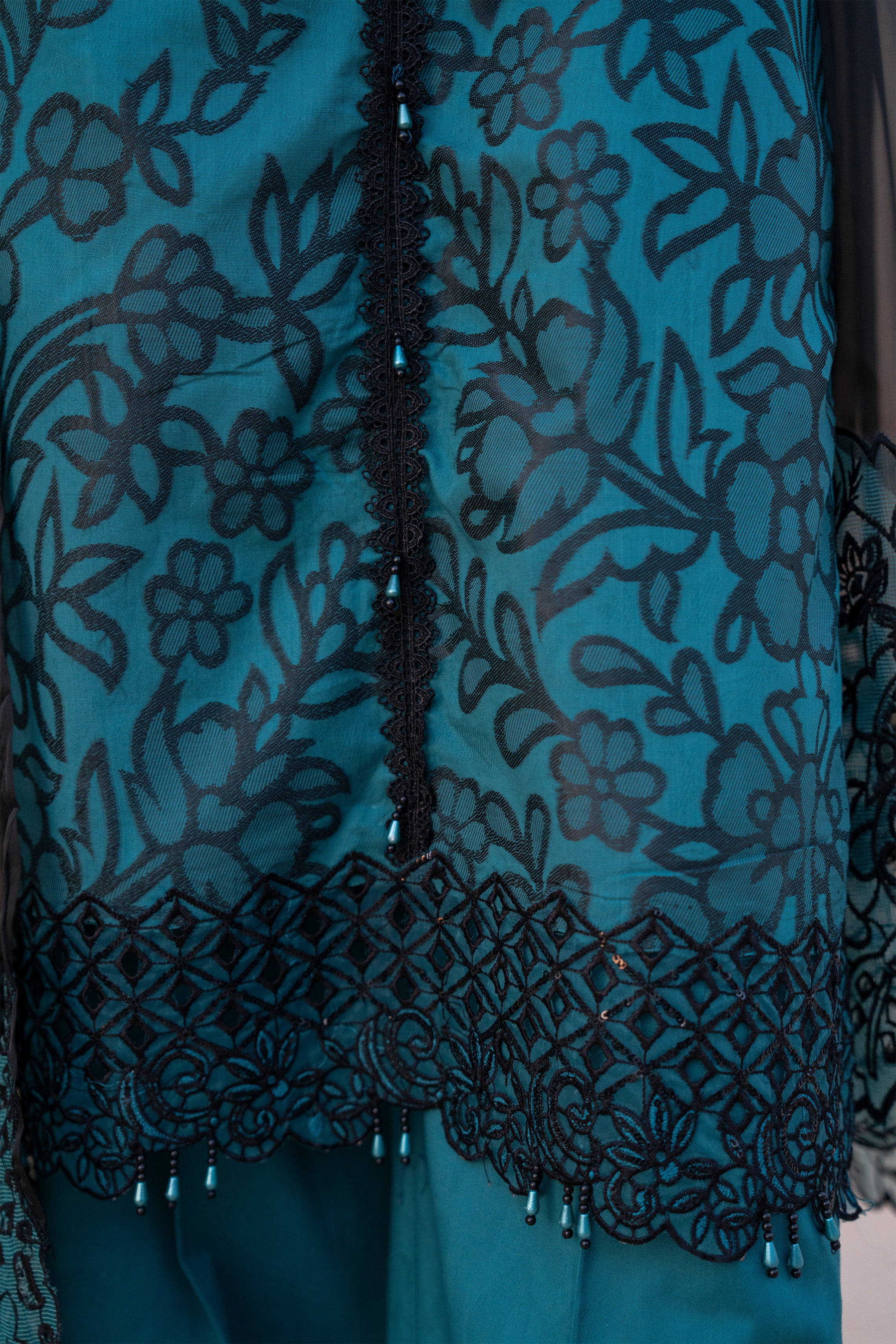 Motif Jacquard Embroidered Suit-3538 - Image 4