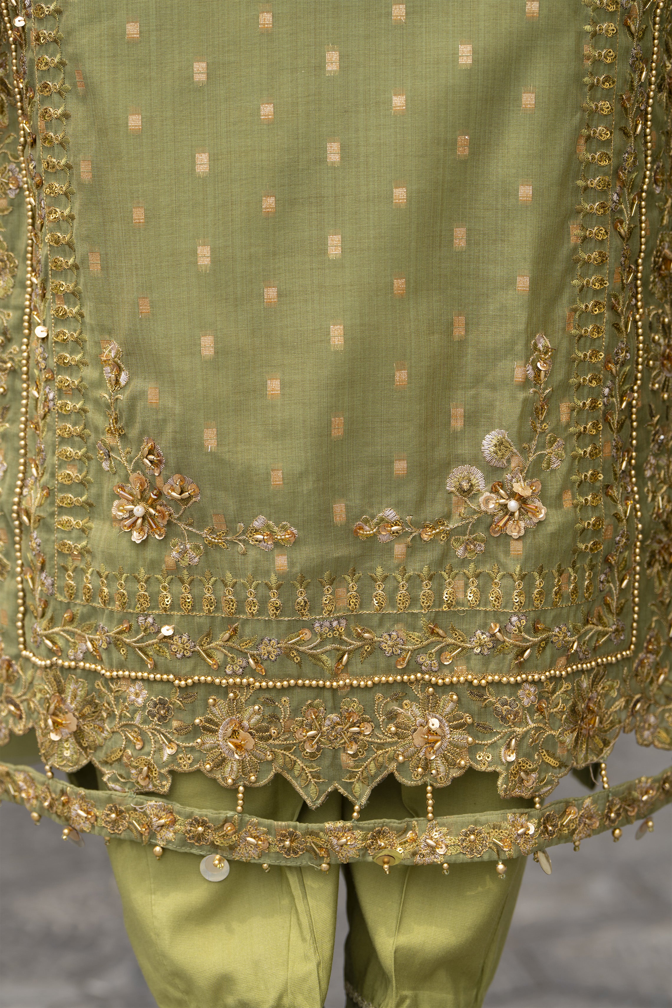 Motif Jacquard Embroidered Suit-358 - Image 3