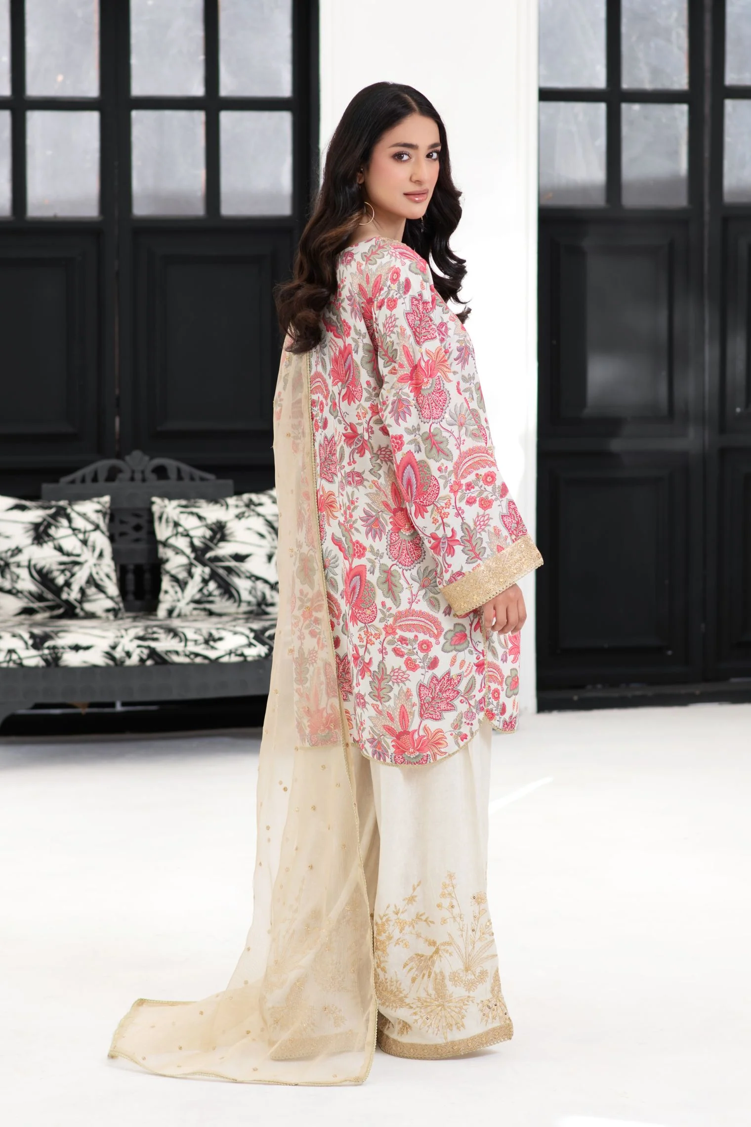 Motif Karandi Embroidered Suit-055 - Image 3
