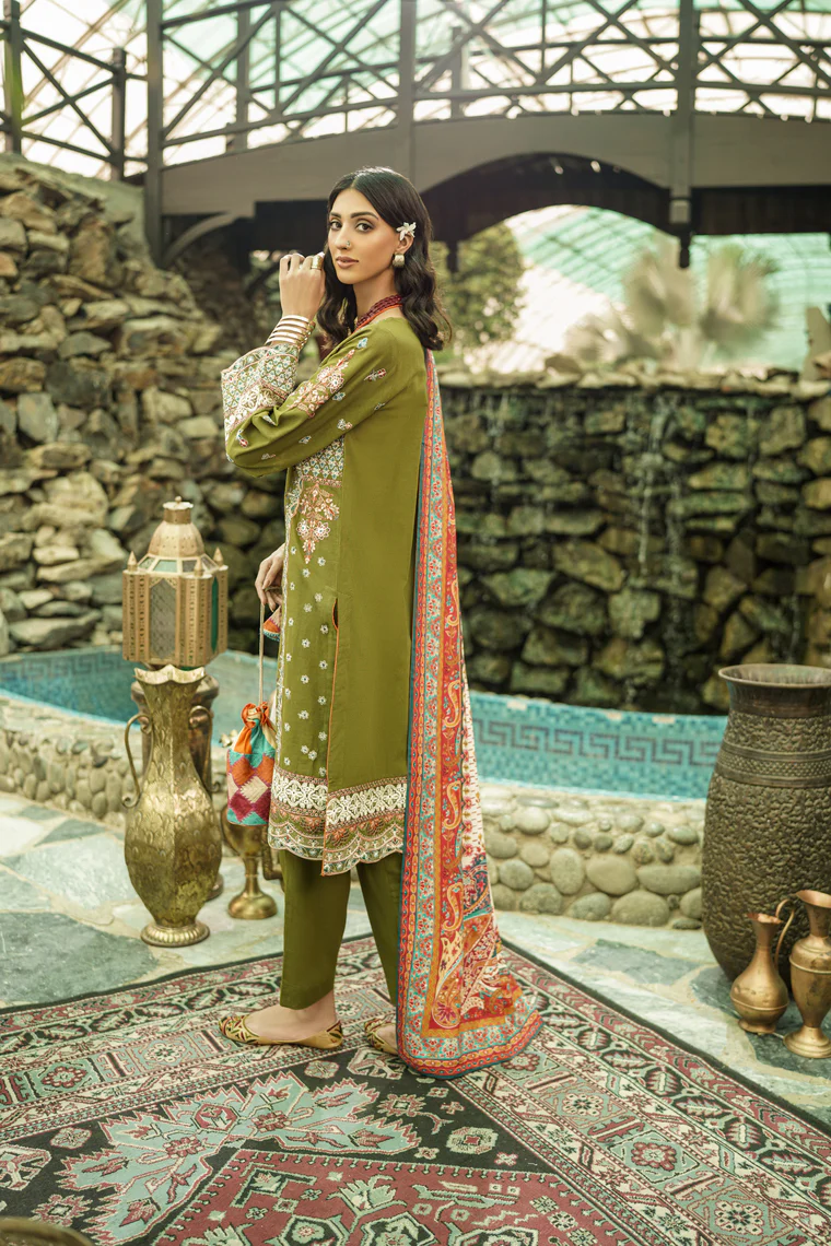 Motif Khaddar Embroidered-Suit-185 - Image 5