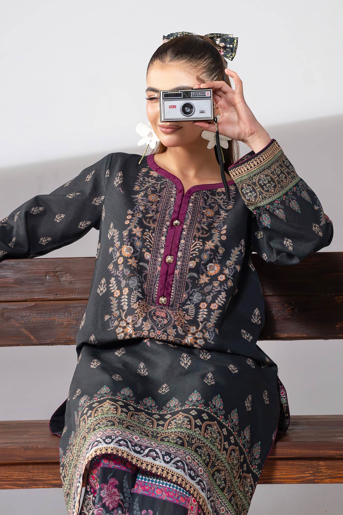 MOTIF KHADDAR PRINTED SUIT-008 - Image 13
