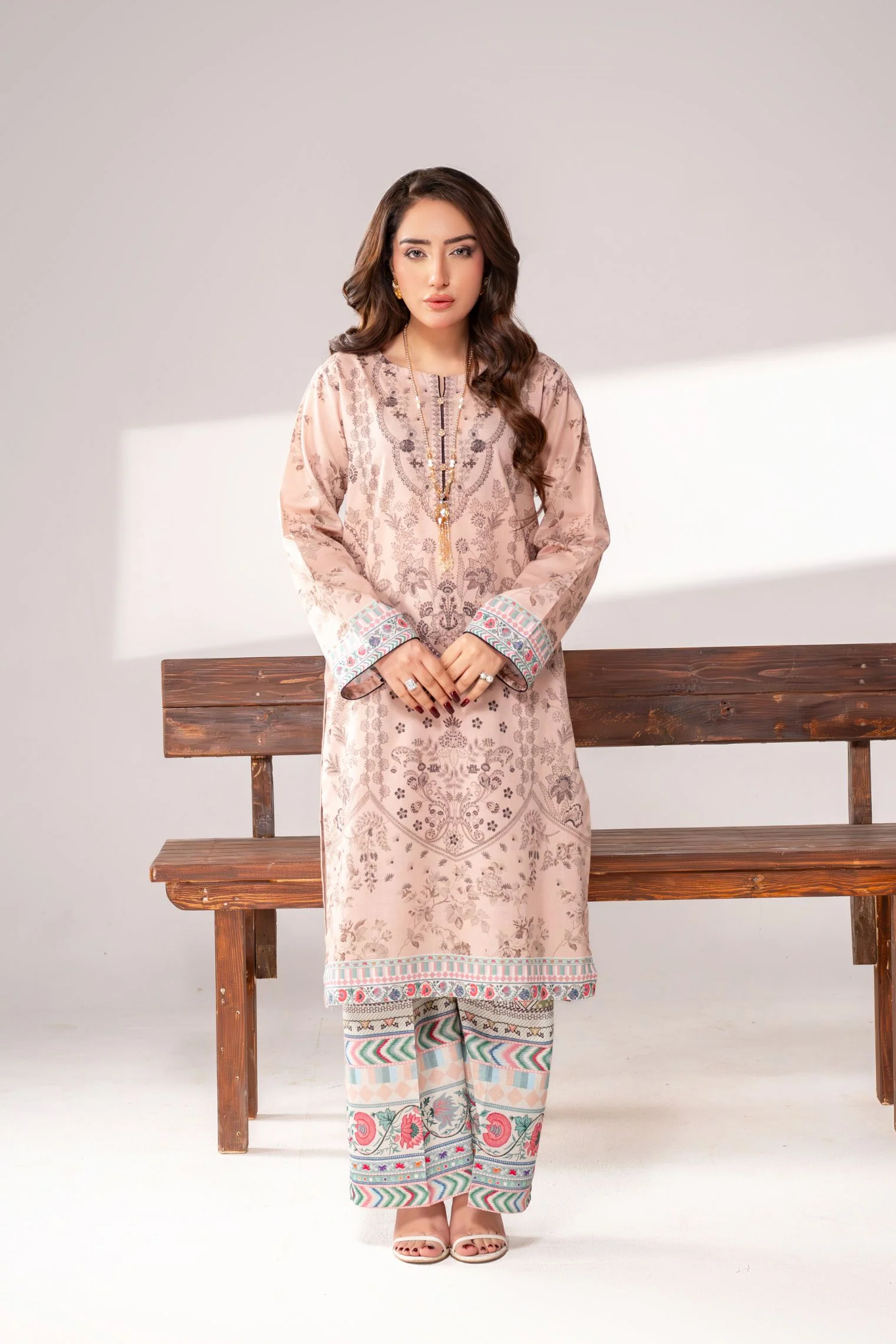 MOTIF KHADDAR PRINTED SUIT-011 - Image 2