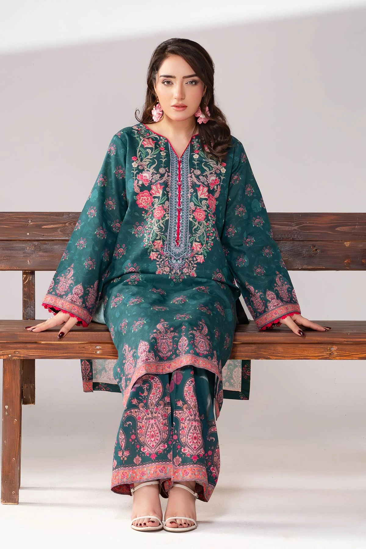 MOTIF KHADDAR PRINTED SUIT-013 - Image 3