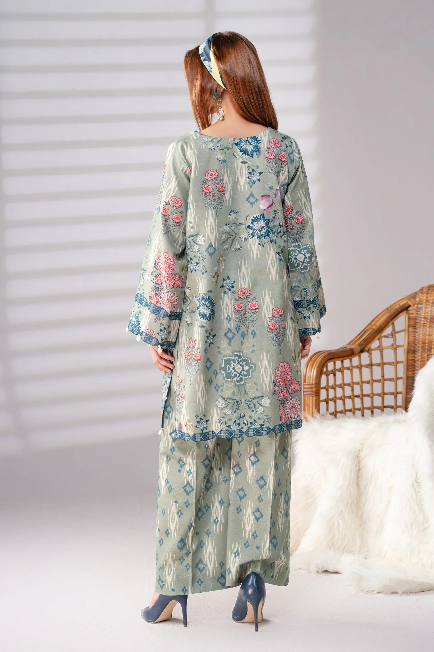 MOTIF KHADDAR PRINTED SUIT-036 - Image 5