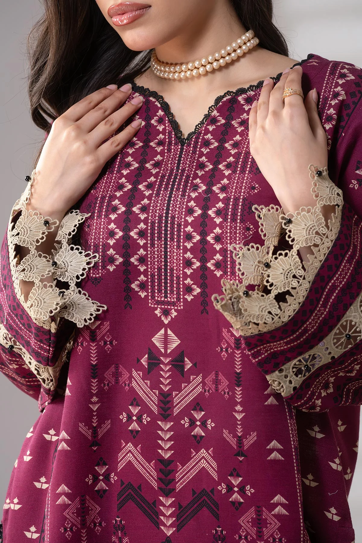 MOTIF KHADDAR PRINTED SUIT-038 - Image 2