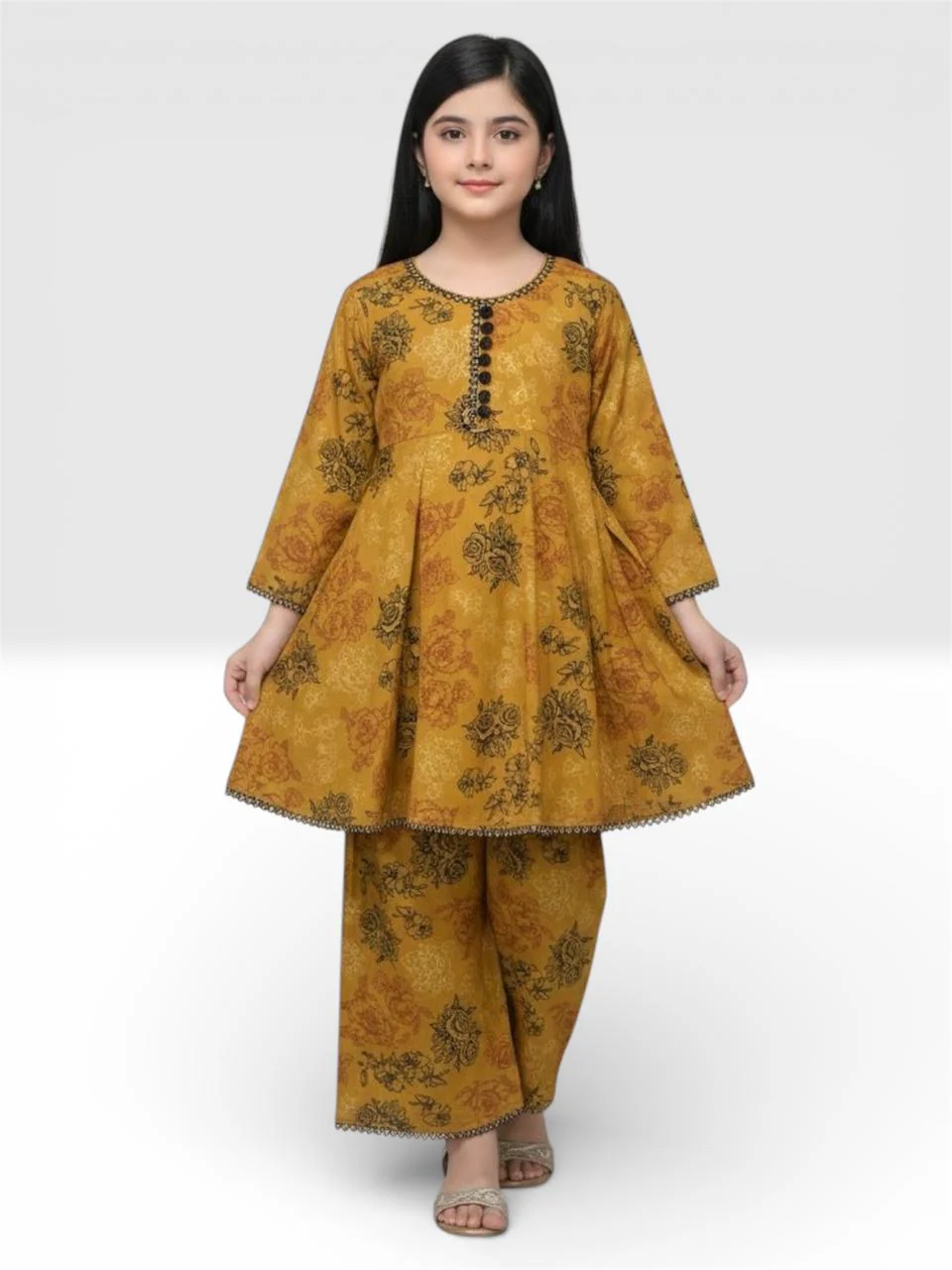 Motif Kids Cotton Printed Suit-26401