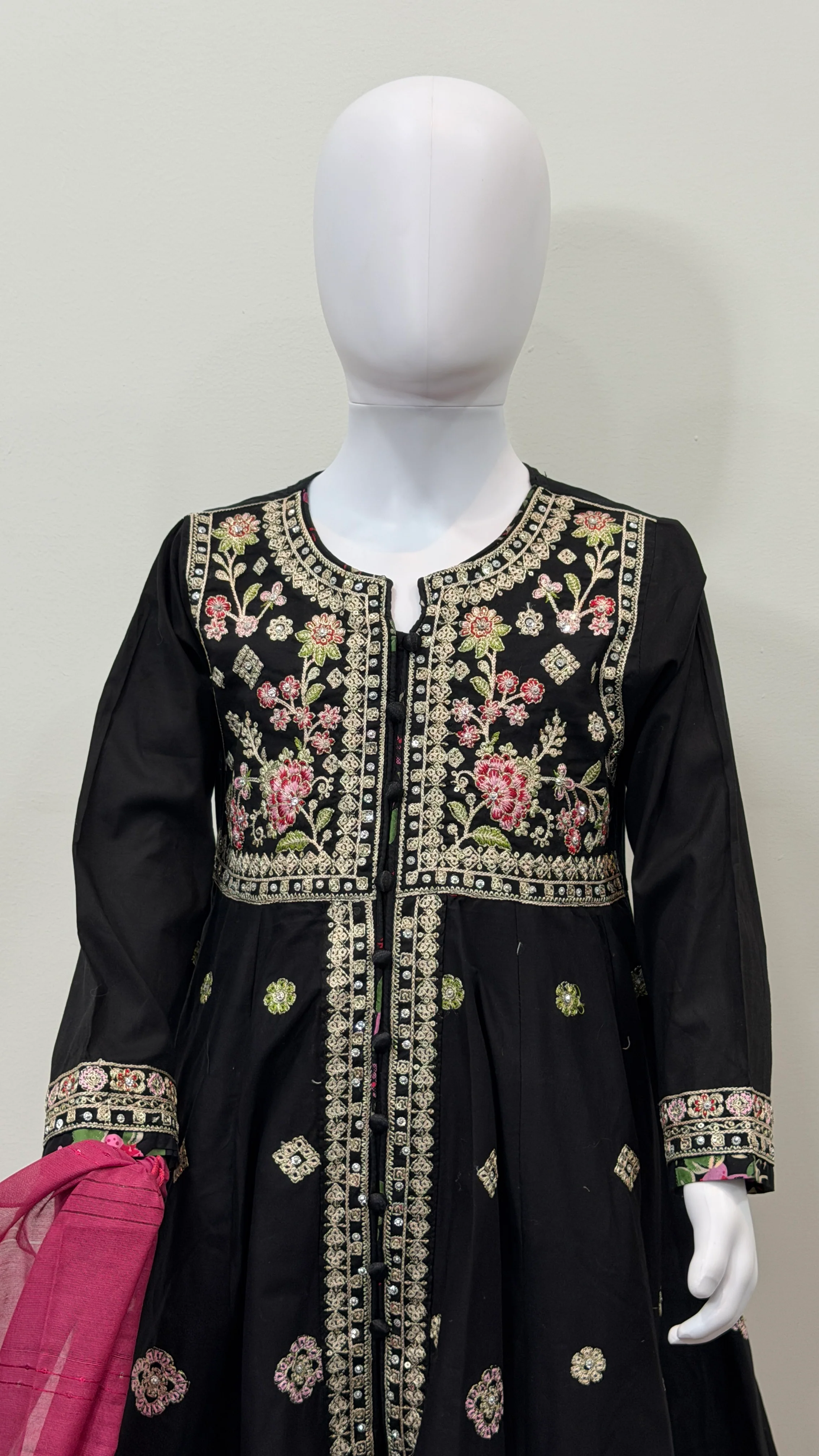 Motif Kids Cotton Embroidered Suit-26406 - Image 2