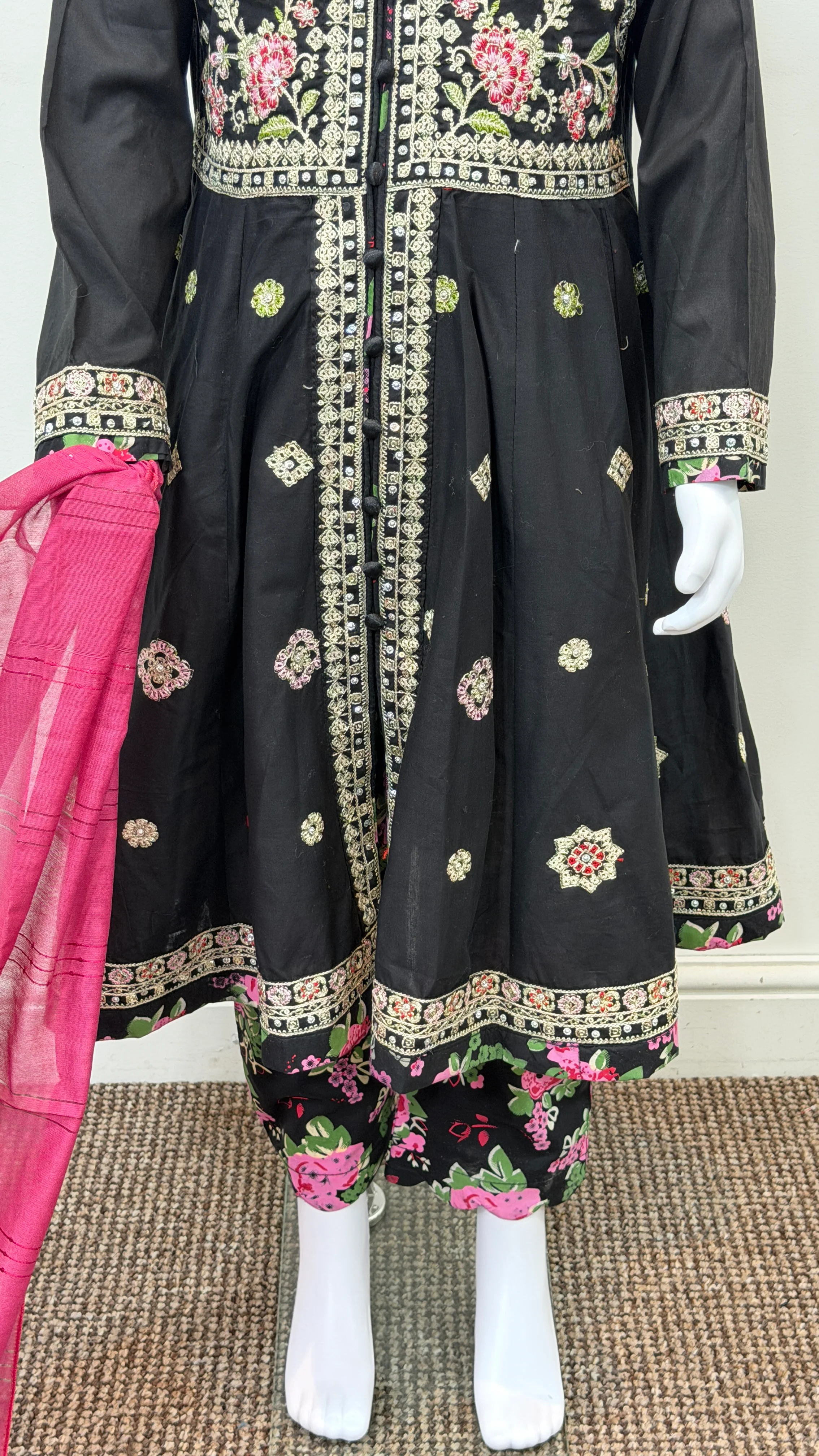 Motif Kids Cotton Embroidered Suit-26406 - Image 4