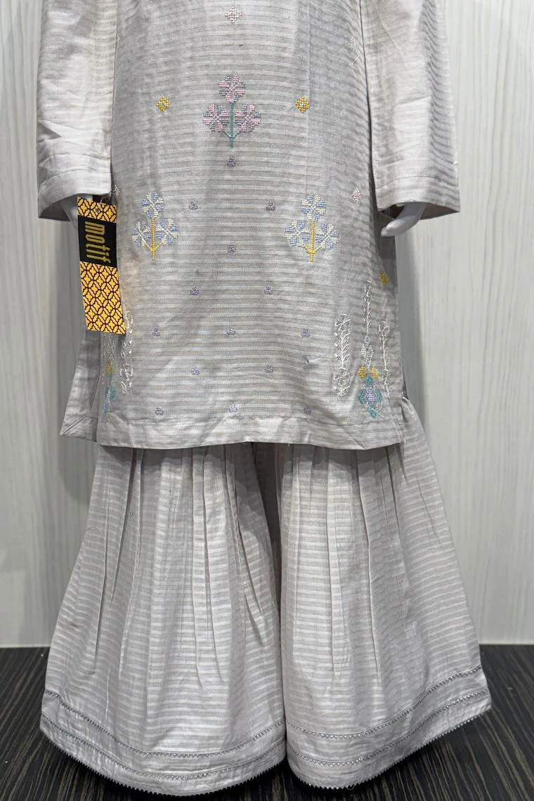 Motif Kids Doby Lawn Embroidered Suit - Image 4