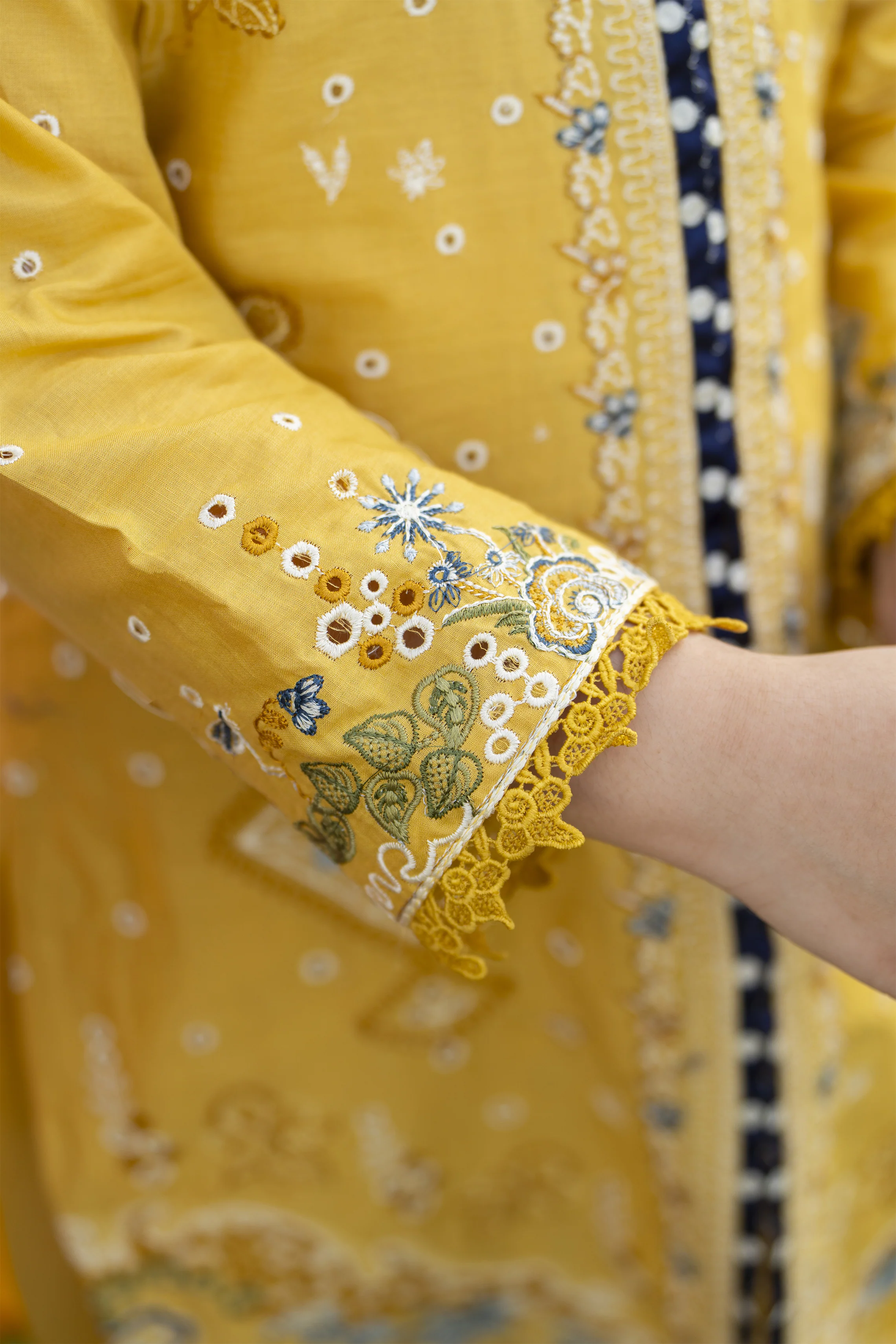 Motif Kids Embroidered Suit-029 - Image 3