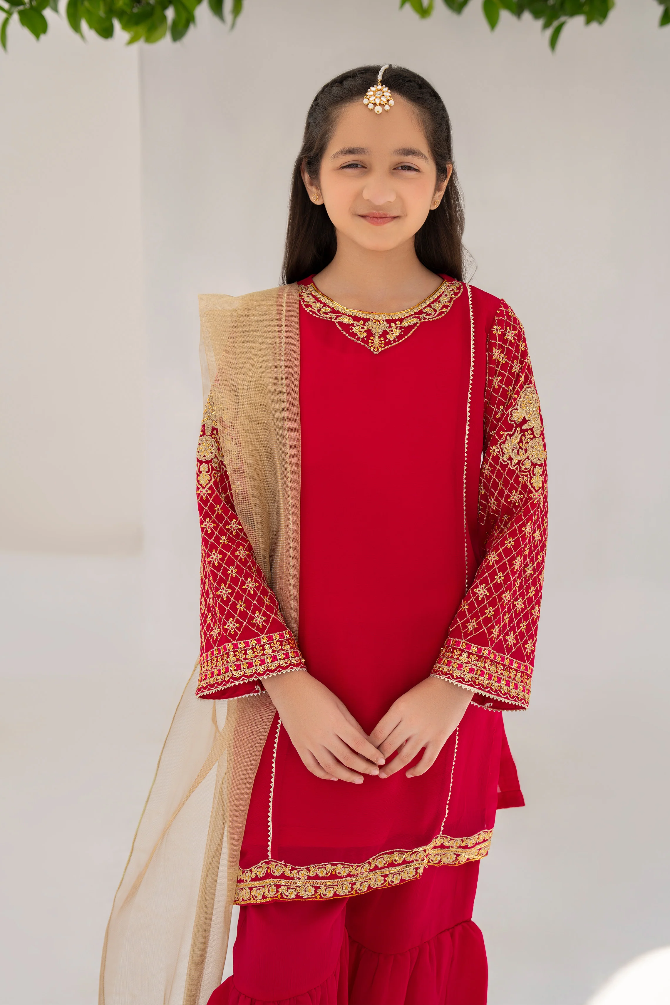 Motif Kids Embroidered Suit-001 - Image 3