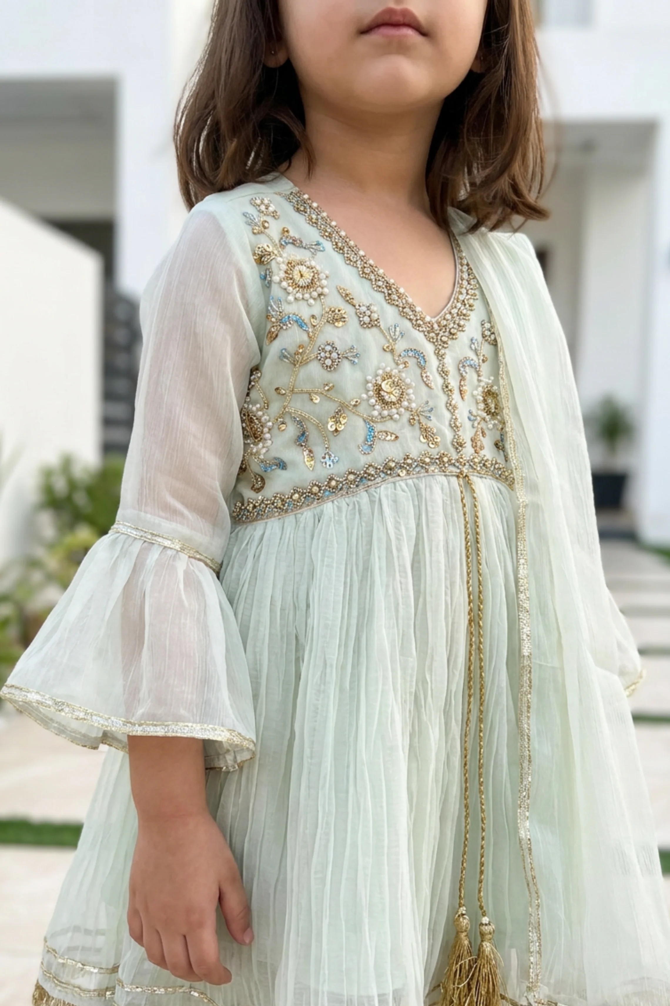 Motif Kids Embroidered Suit-25366 - Image 4