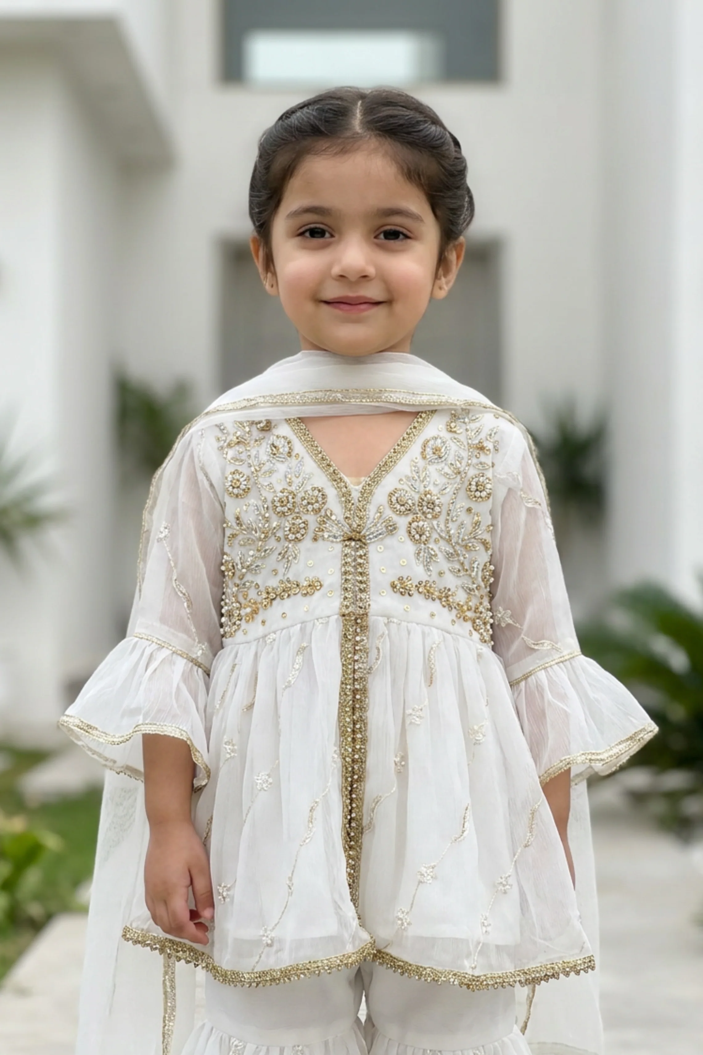 Motif Kids Embroidered Suit-26338 - Image 2