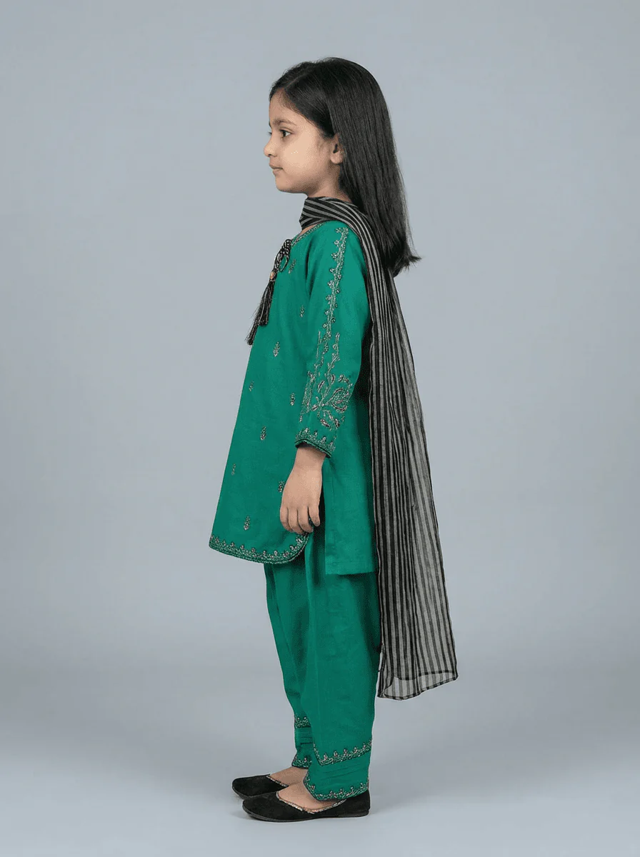 Motif Kids Embroidered Suit-26402 - Image 4