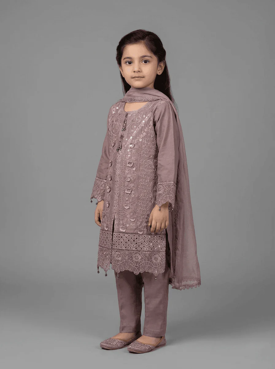 Motif Kids Lawn Embroidered Suit-030-2 - Image 5
