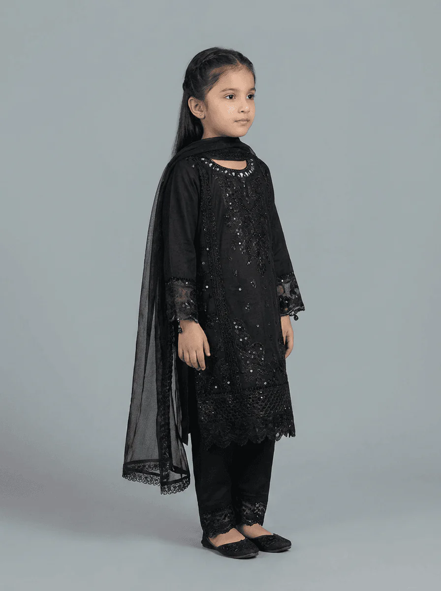 Motif Kids Lawn Embroidered Suit-031 - Image 2