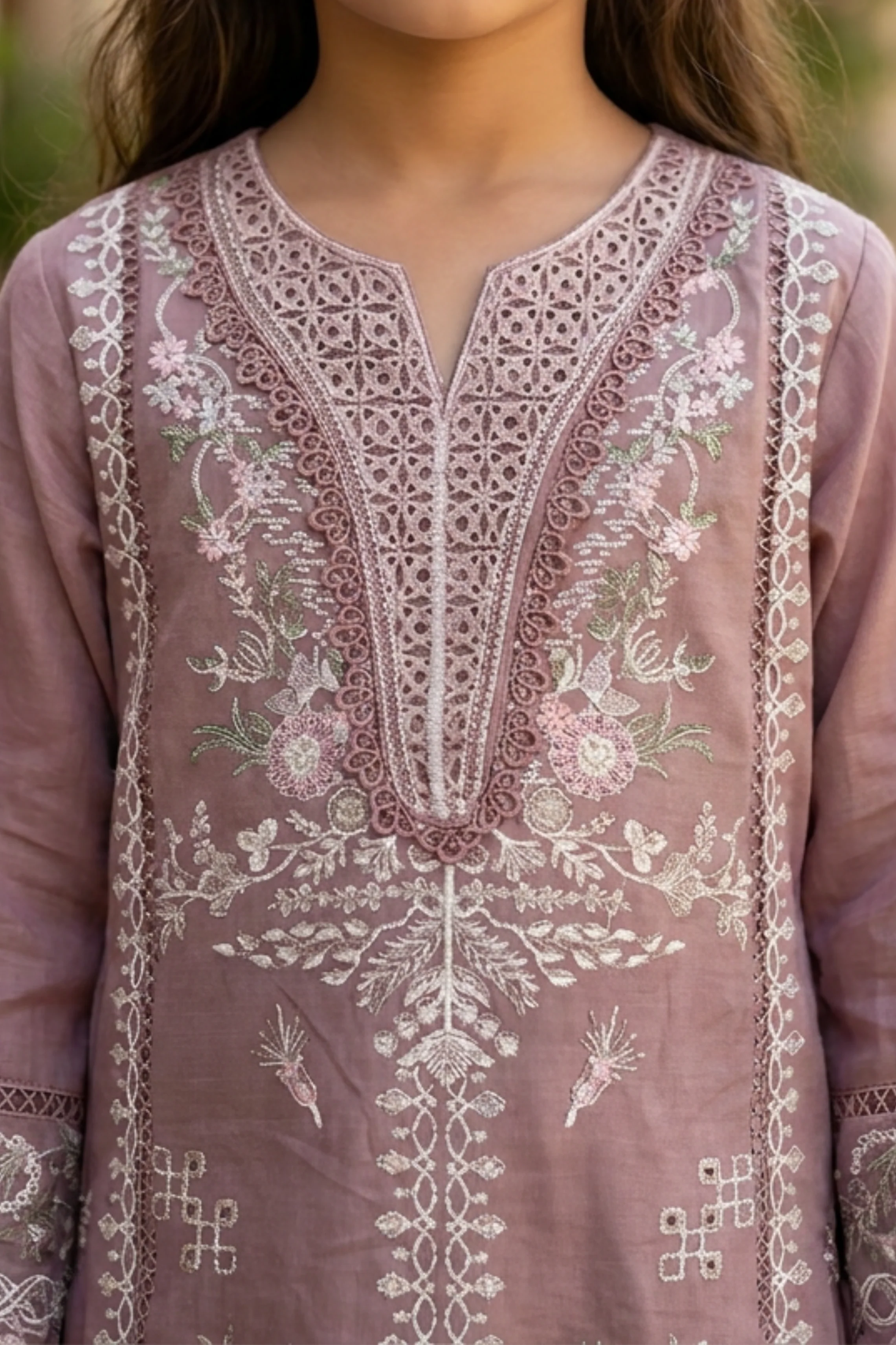 Motif Kids Lawn Embroidered Suit-034 - Image 7