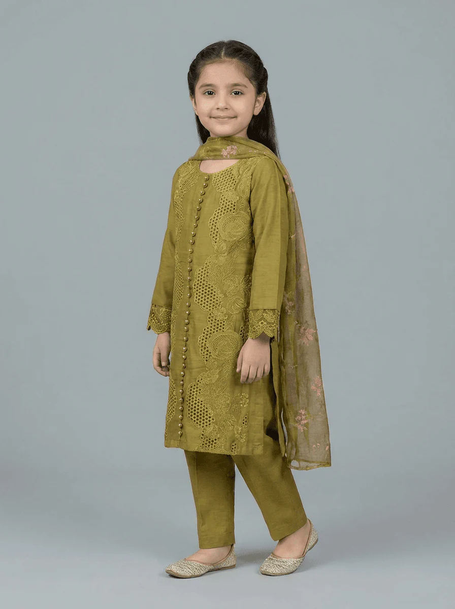 Motif Kids Embroidered Suit-4514 - Image 2