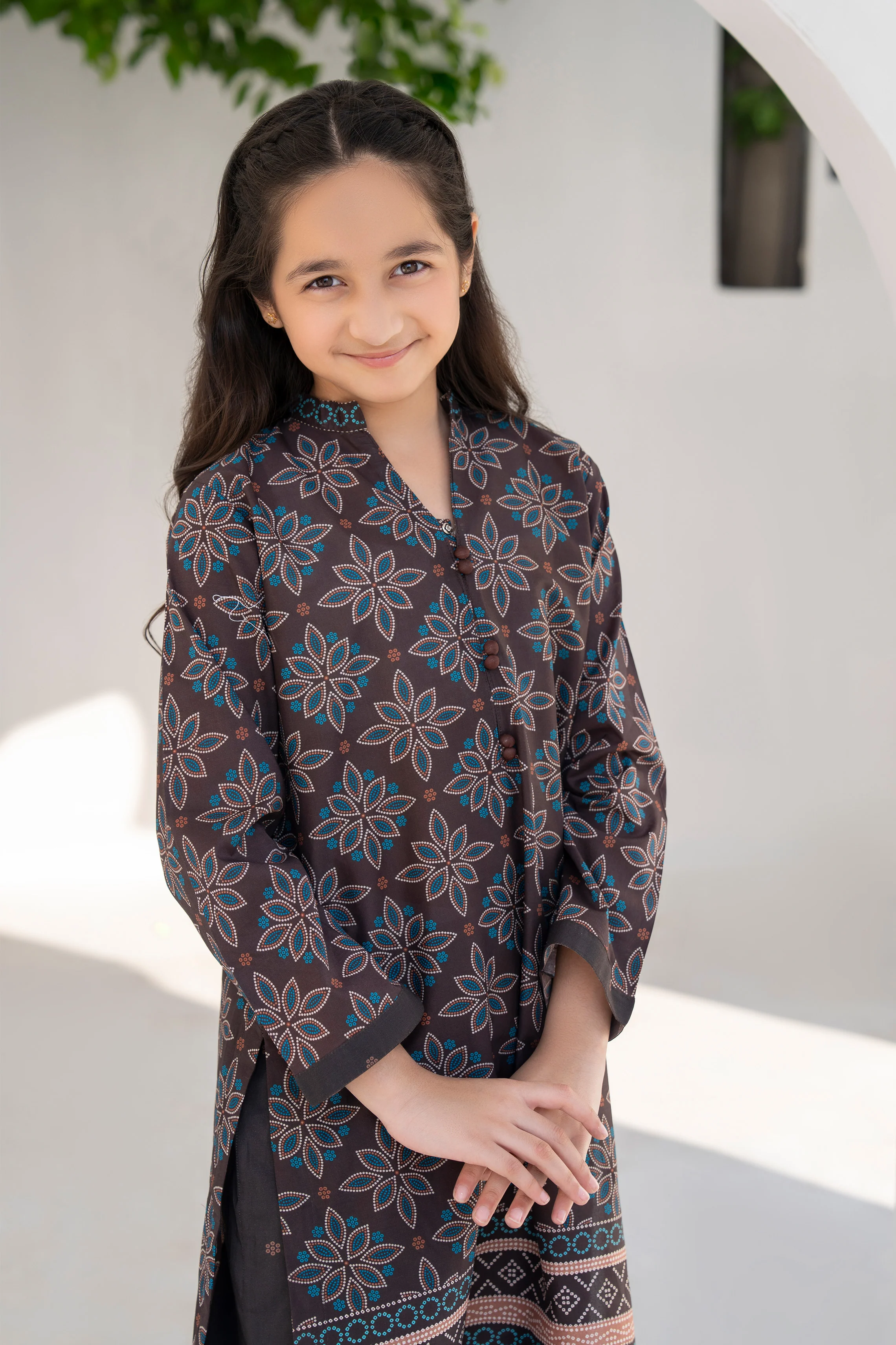 Motif Kids Lawn Printed Co-ord Set - Image 3