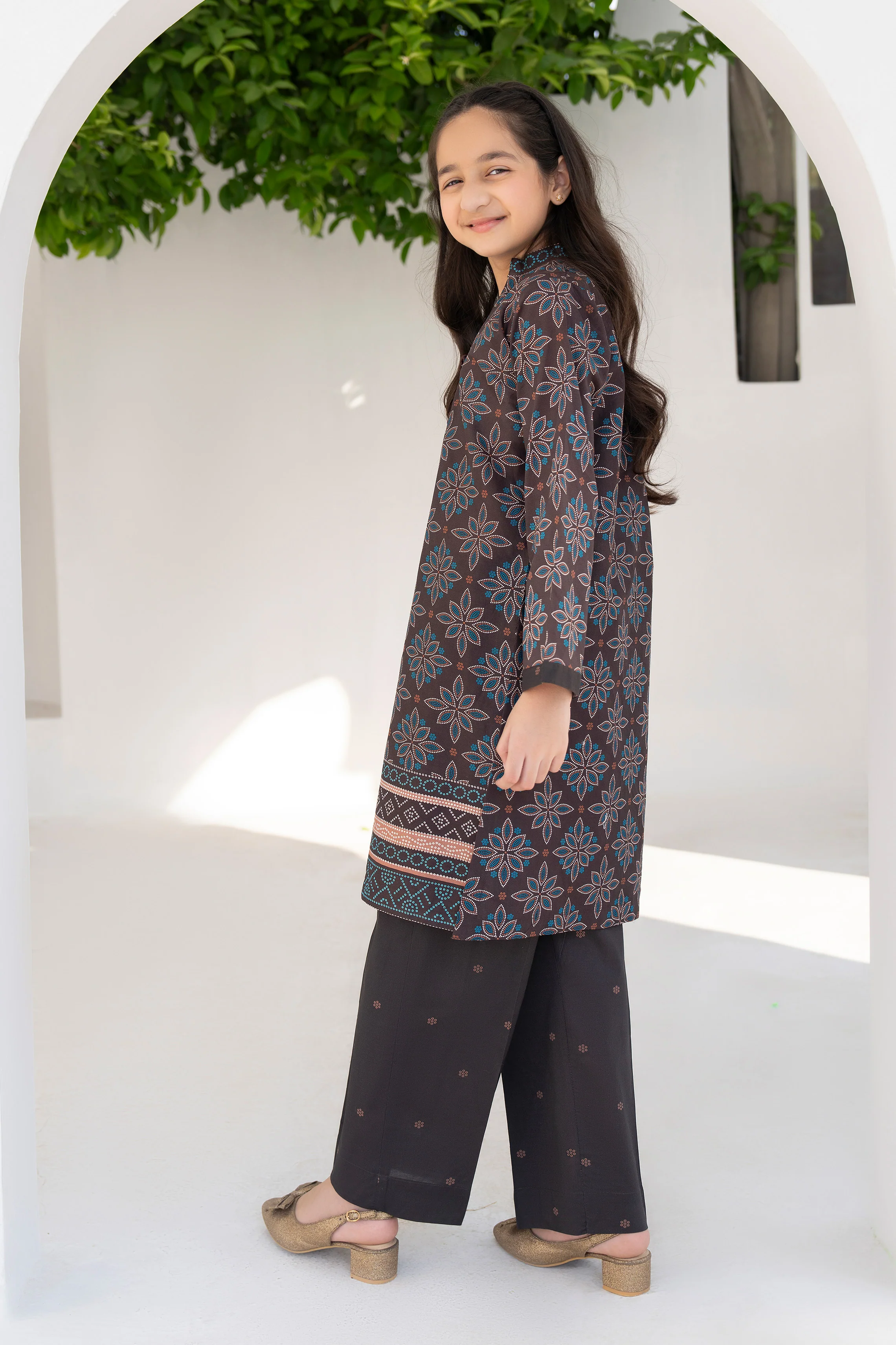 Motif Kids Lawn Printed Co-ord Set - Image 4